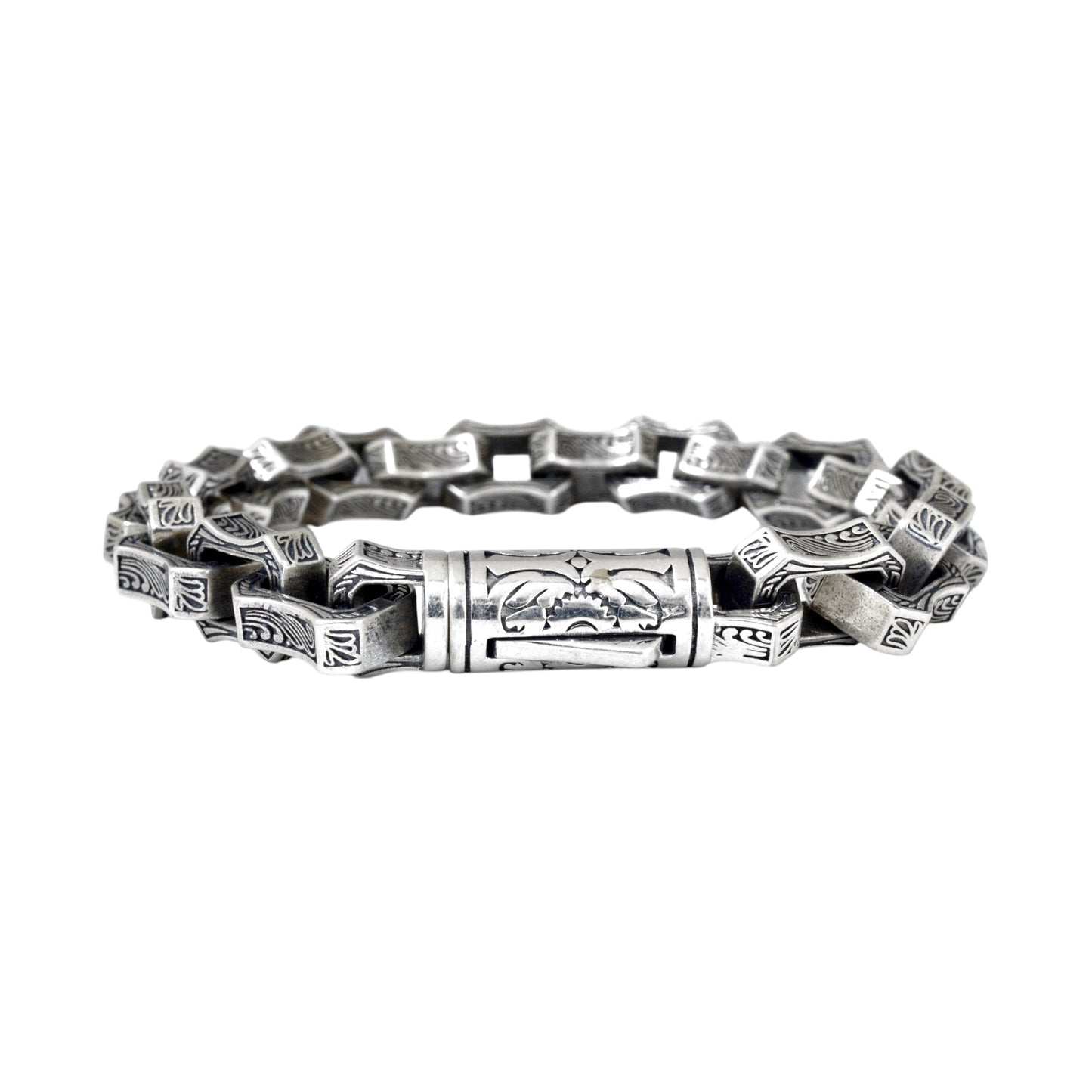 Azita 925 Sterling Silver Fusion Bracelet for Men and Boys with Certificate of Authenticity and 925 Stamp.