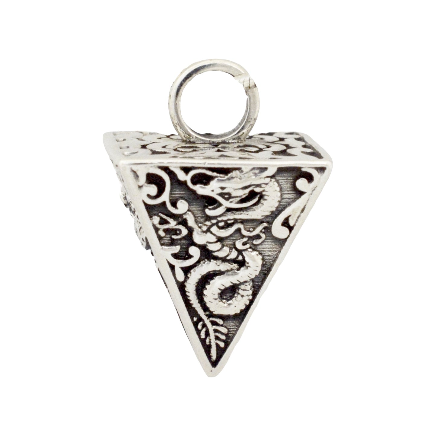 Azita 925 Sterling Silver Fusion Chinese Triangle Pendant for Men and Women | Without Chain| With Certificate of Authenticity and 925 Stamp