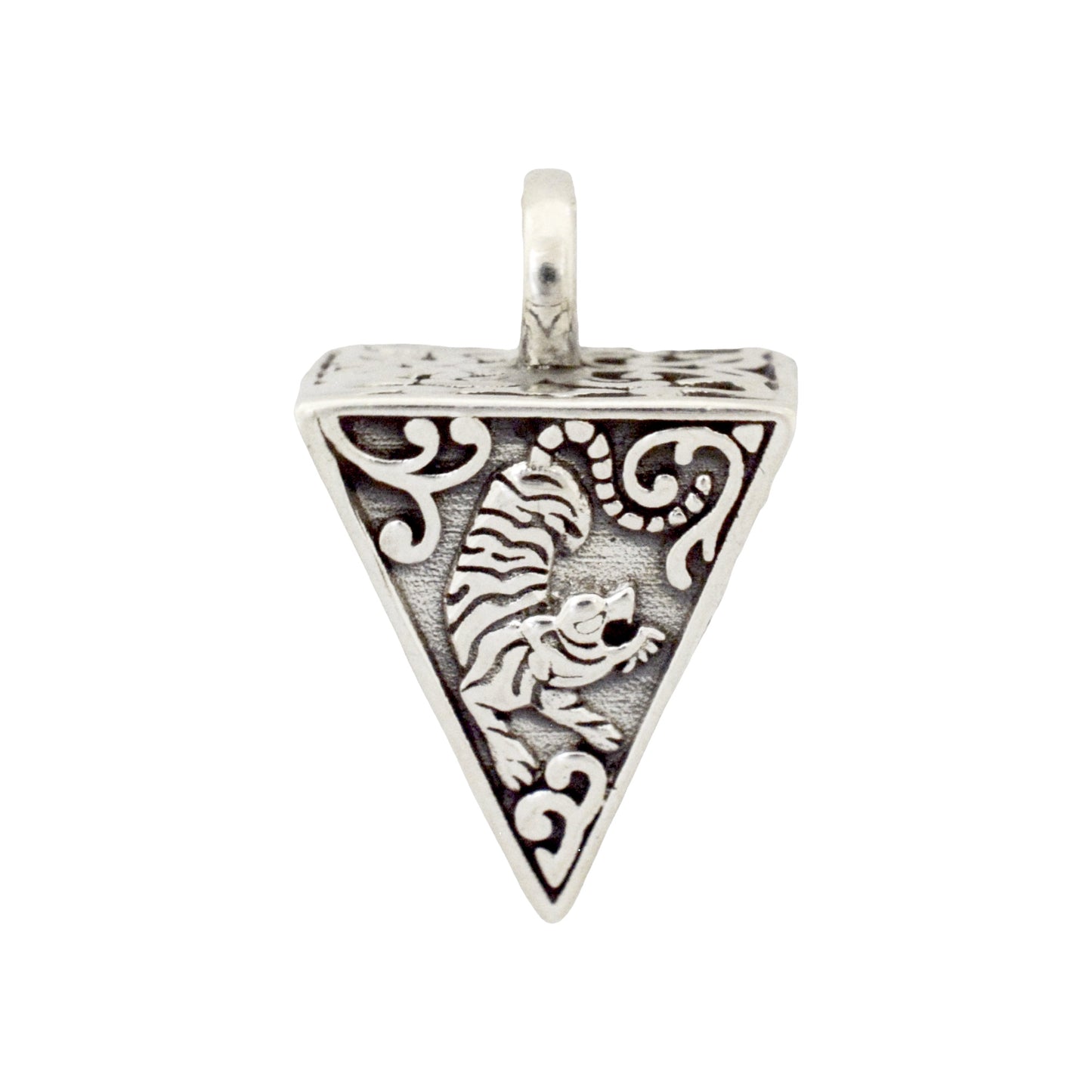 Azita 925 Sterling Silver Fusion Chinese Triangle Pendant for Men and Women | Without Chain| With Certificate of Authenticity and 925 Stamp