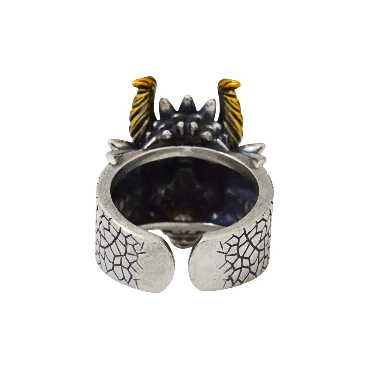 Azita 925 Sterling Silver Dragon Face Ring for Men and Boys with Certificate of Authenticity and 925 Stamp
