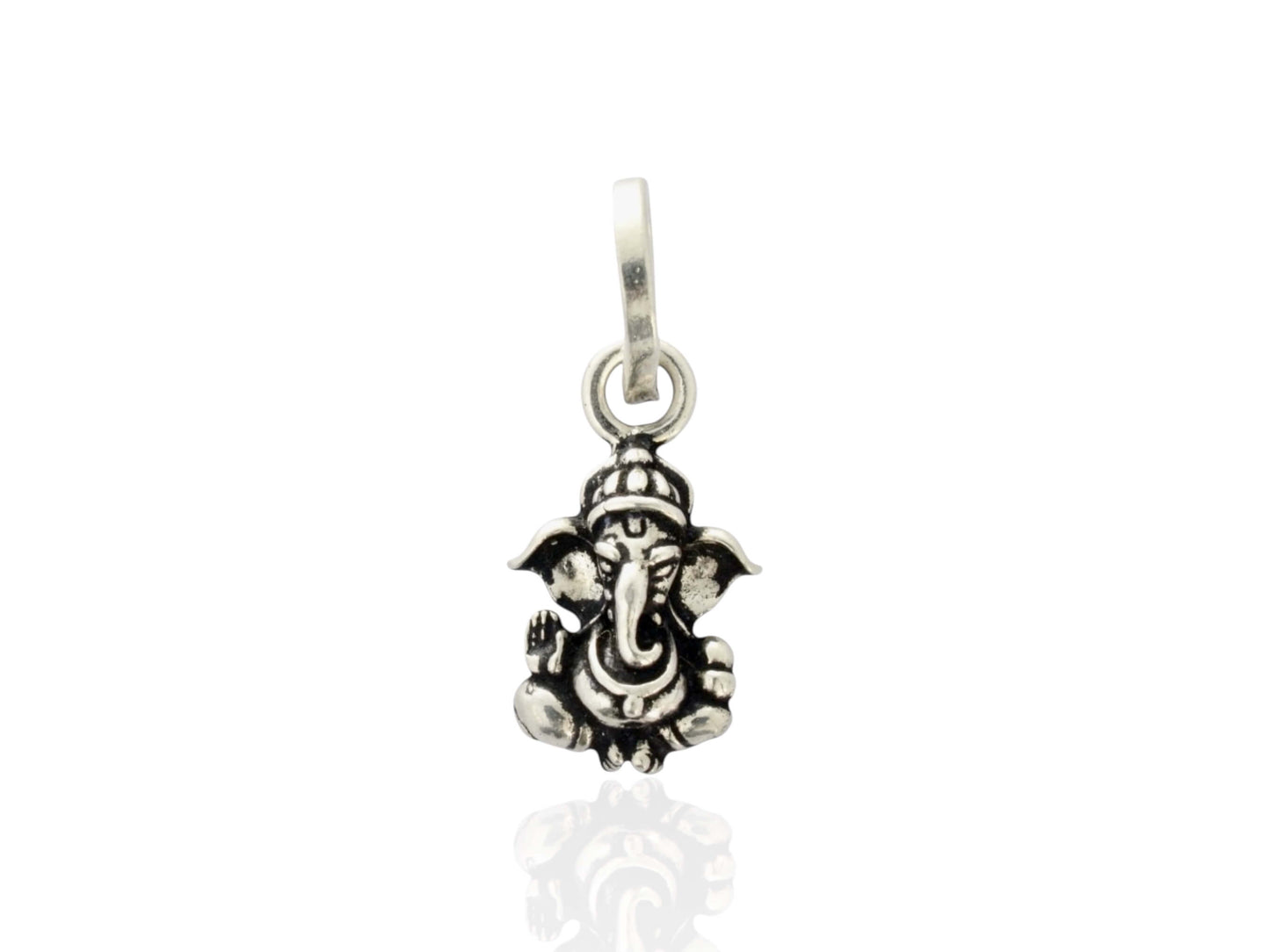 Azita 925 Sterling Silver God Ganesh Pendant for Men and Women without chain with Certificate of Authenticity and 925 Stamp