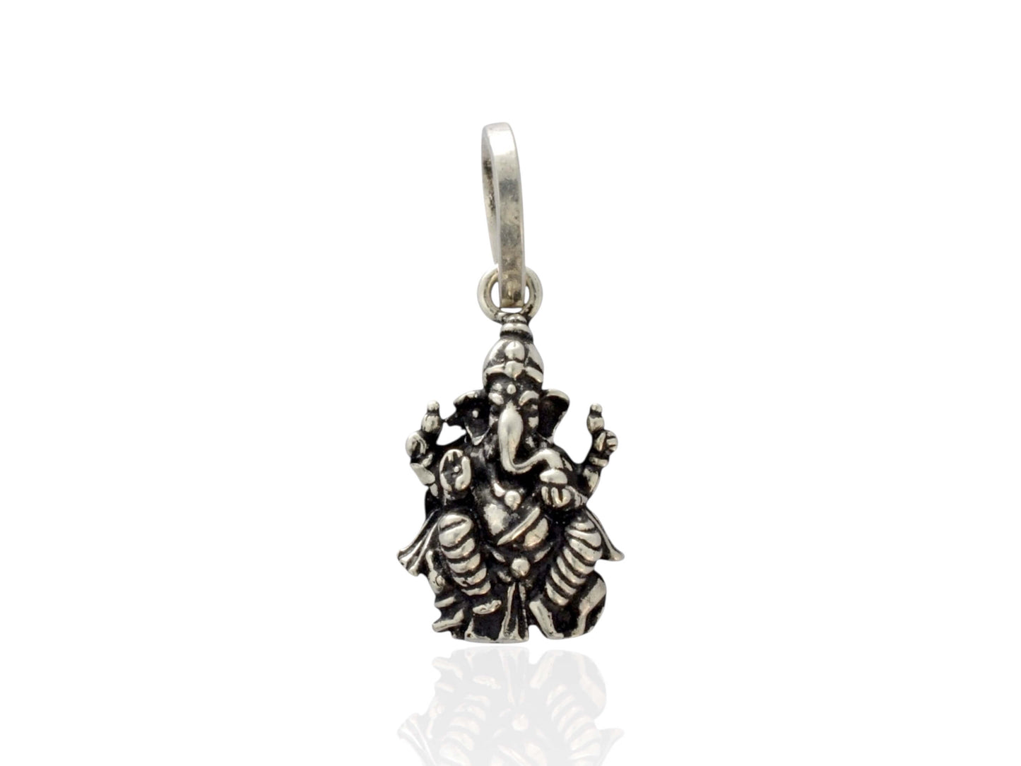 Azita 925 Sterling Silver God Ganesh Pendant for Men and Women without chain with Certificate of Authenticity and 925 Stamp