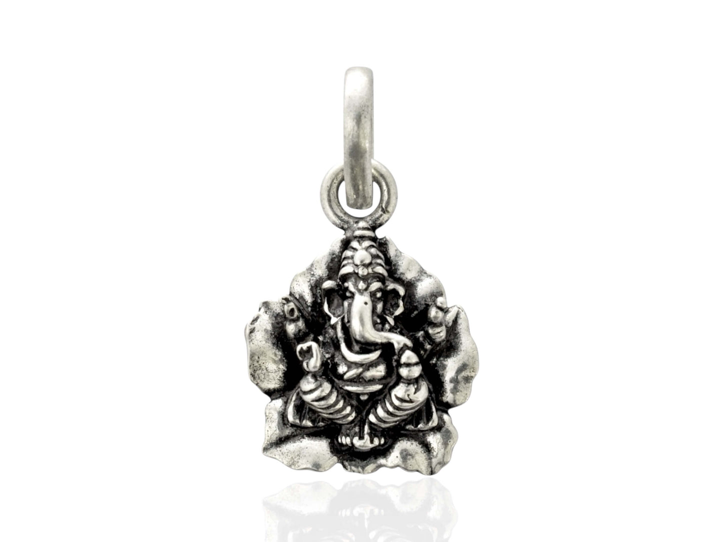 Azita 925 Sterling Silver God Ganesh Pendant for Men and Women without chain with Certificate of Authenticity and 925 Stamp.