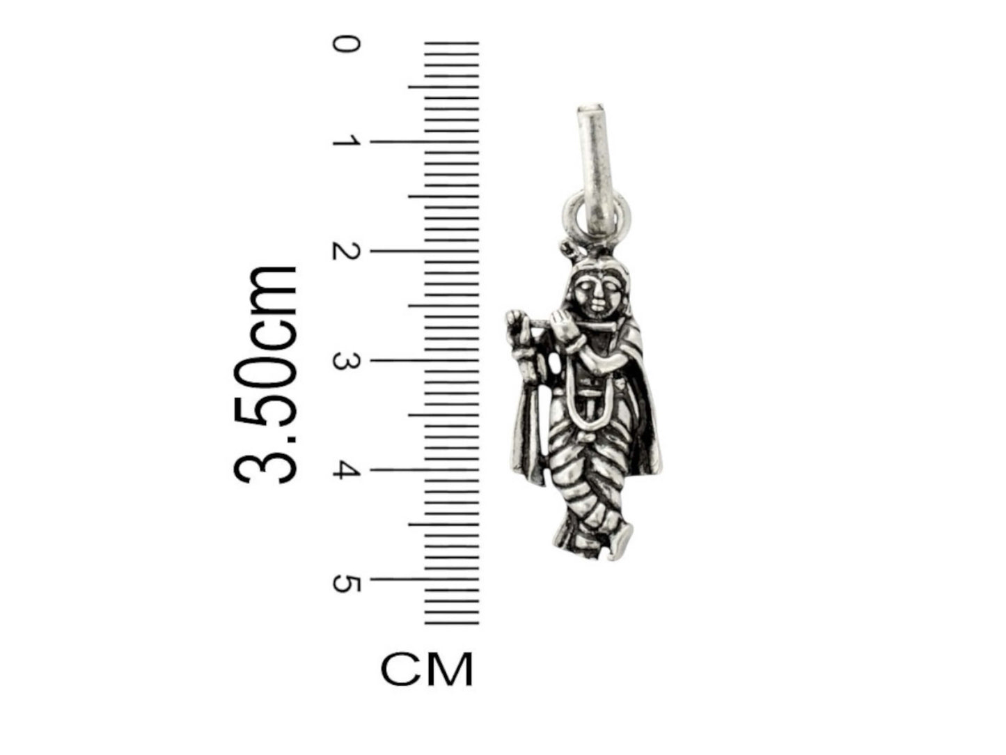 Azita 925 Sterling Silver God Krishna Pendant for Men and Women without chain with Certificate of Authenticity and 925 Stamp