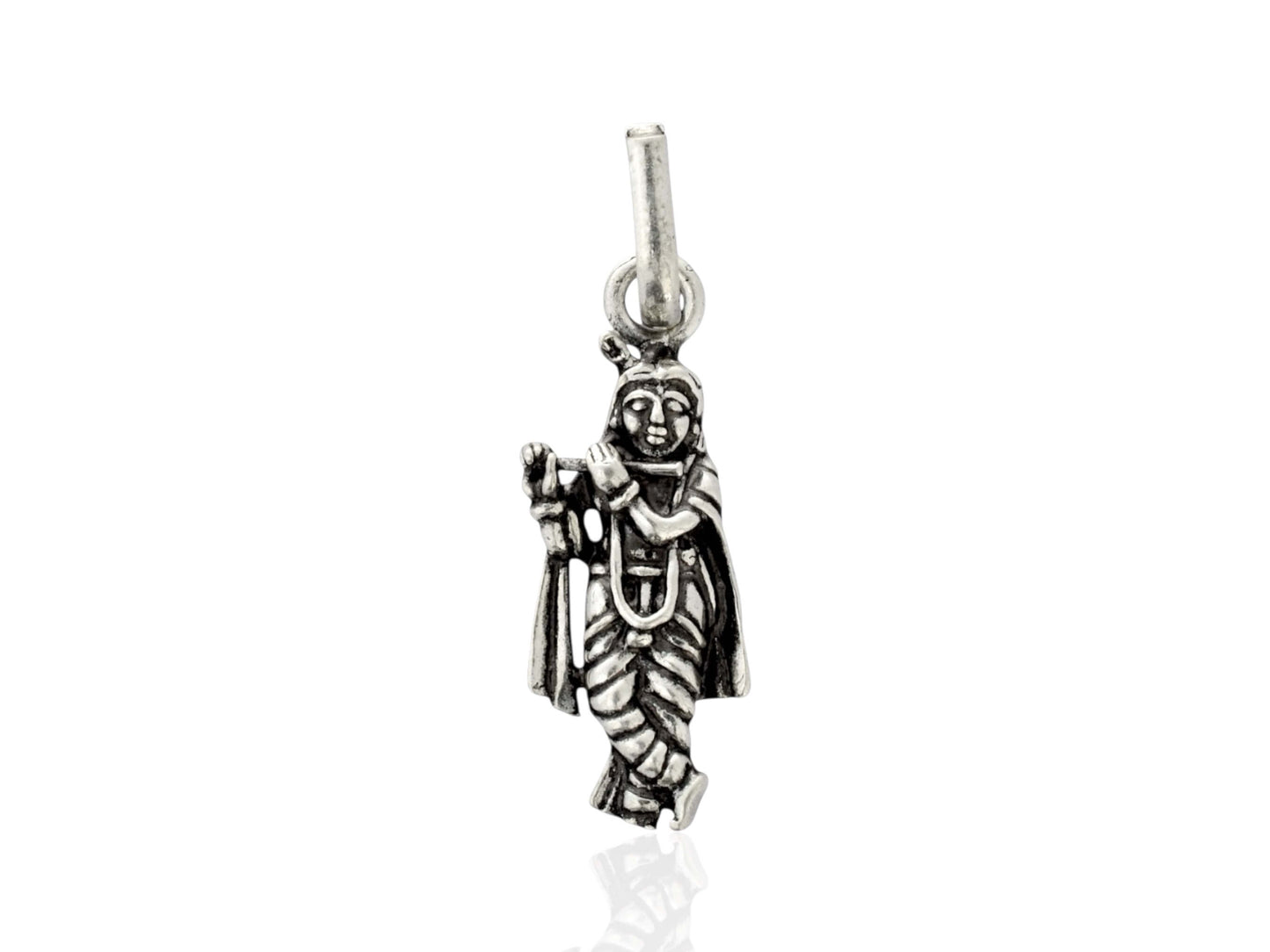 Azita 925 Sterling Silver God Krishna Pendant for Men and Women without chain with Certificate of Authenticity and 925 Stamp
