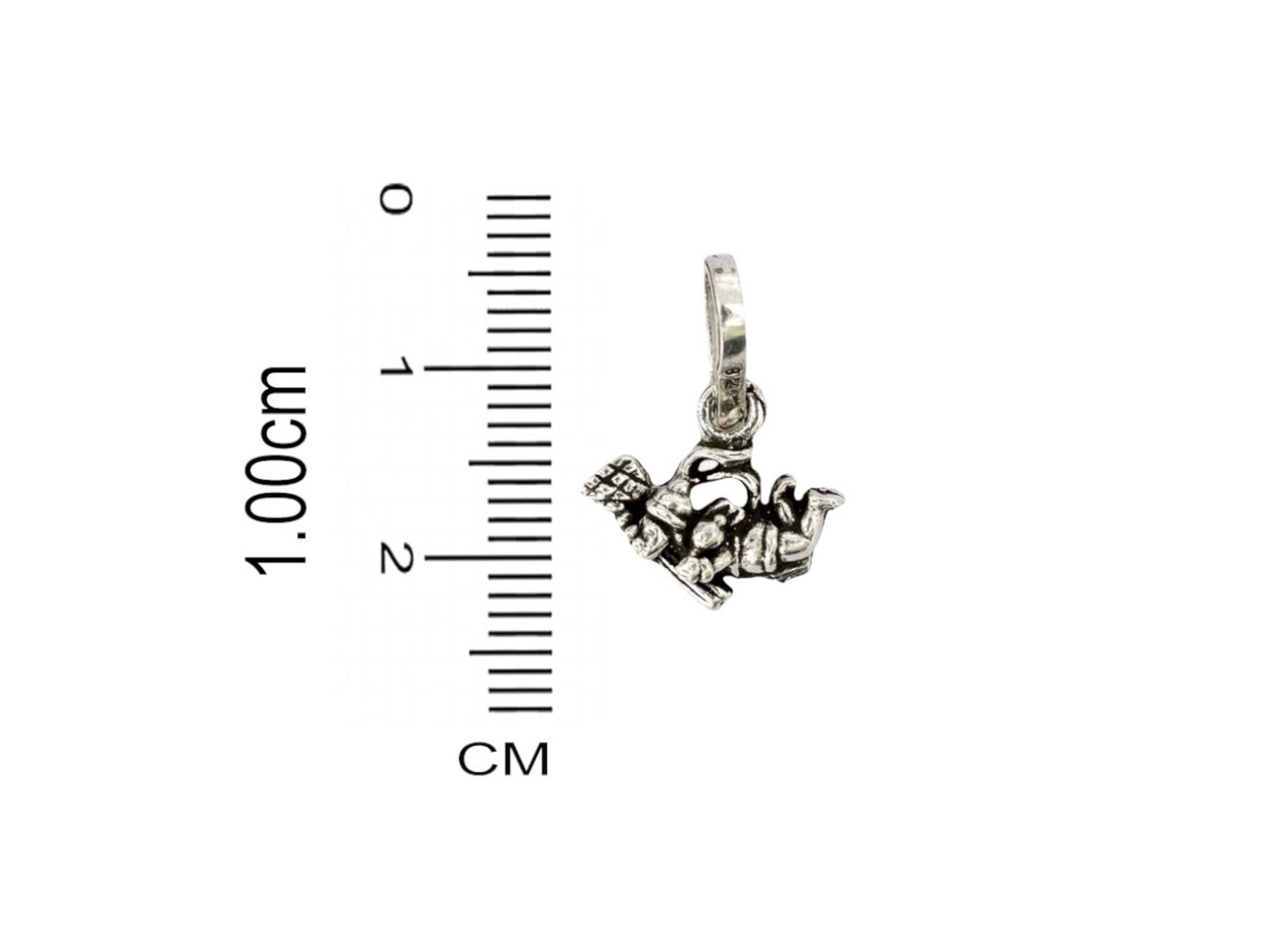 Azita 925 Sterling Silver God Hanuman Pendant for Boys and Girls kids without chain with Certificate of Authenticity and 925 Stamp