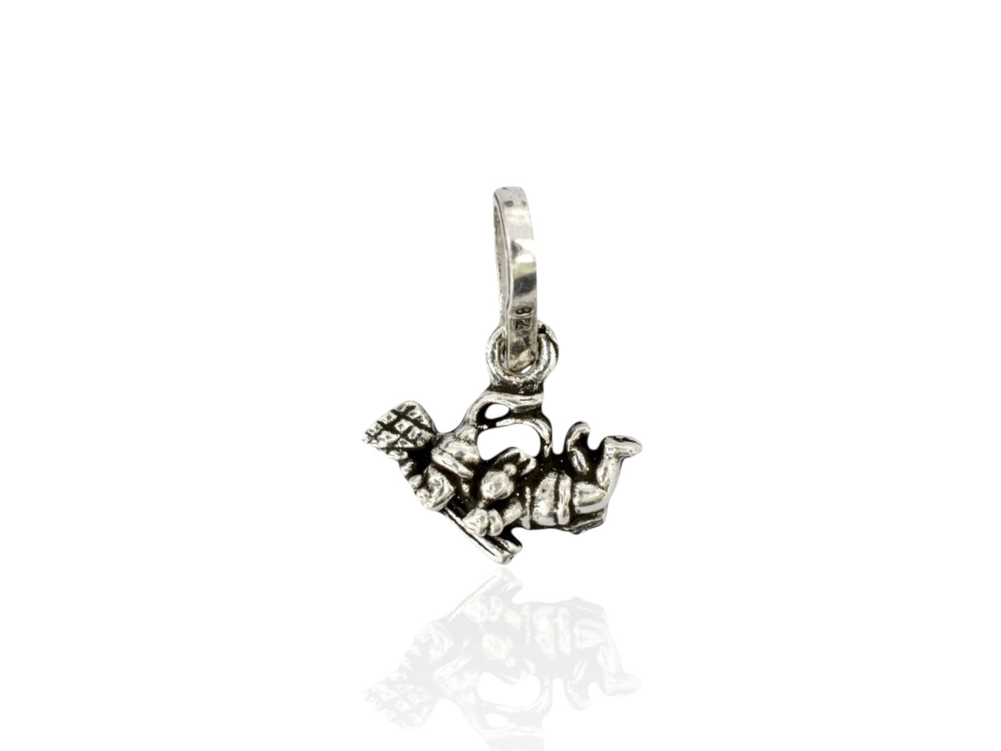 Azita 925 Sterling Silver God Hanuman Pendant for Boys and Girls kids without chain with Certificate of Authenticity and 925 Stamp
