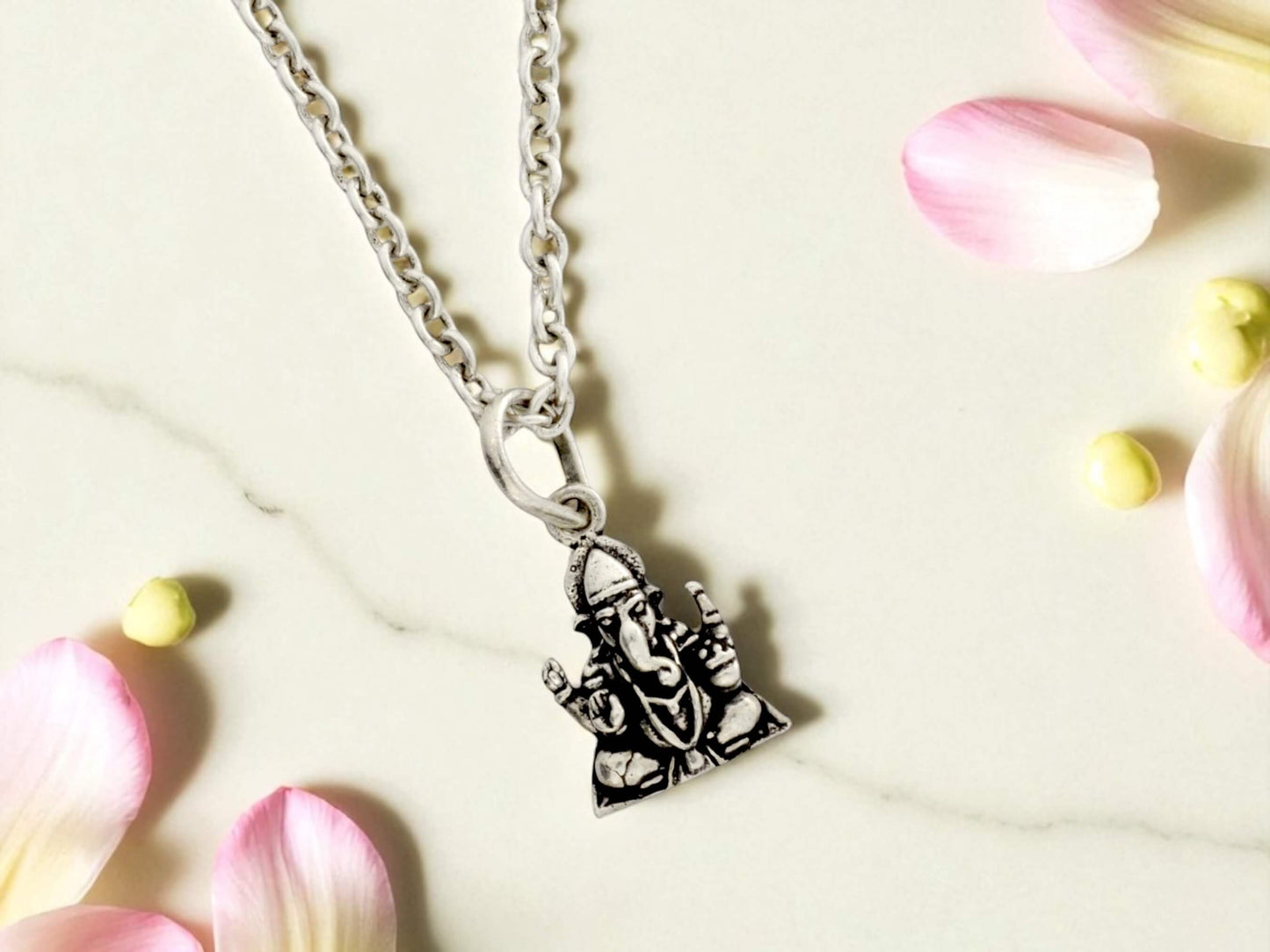 Azita 925 Sterling Silver God Ganesh Pendant for Men and Women| Nandana| Without Chain| with Certificate of Authenticity and 925 Stamp.