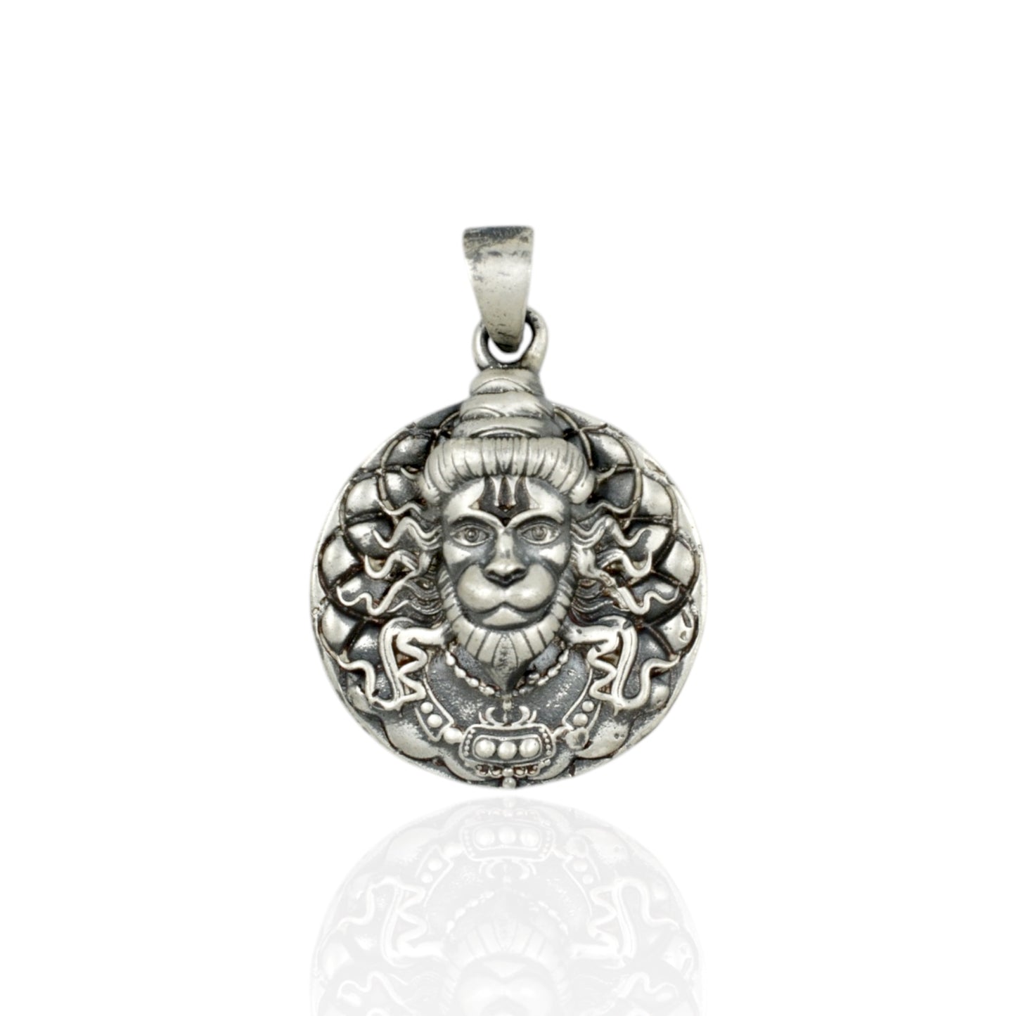 Azita 925 Sterling Silver God Hanuman Pendant for Men and Women| Tejas | Without Chain| With Certificate Of Authenticity and BIS Hallmark
