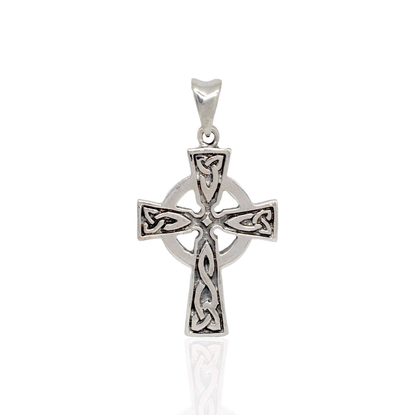 Azita 925 Sterling Silver Christian Cross Pendant for Men and Women | Cross Pendant-1 | Without Chain | with Certificate of Authenticity and BIS Hallmark.