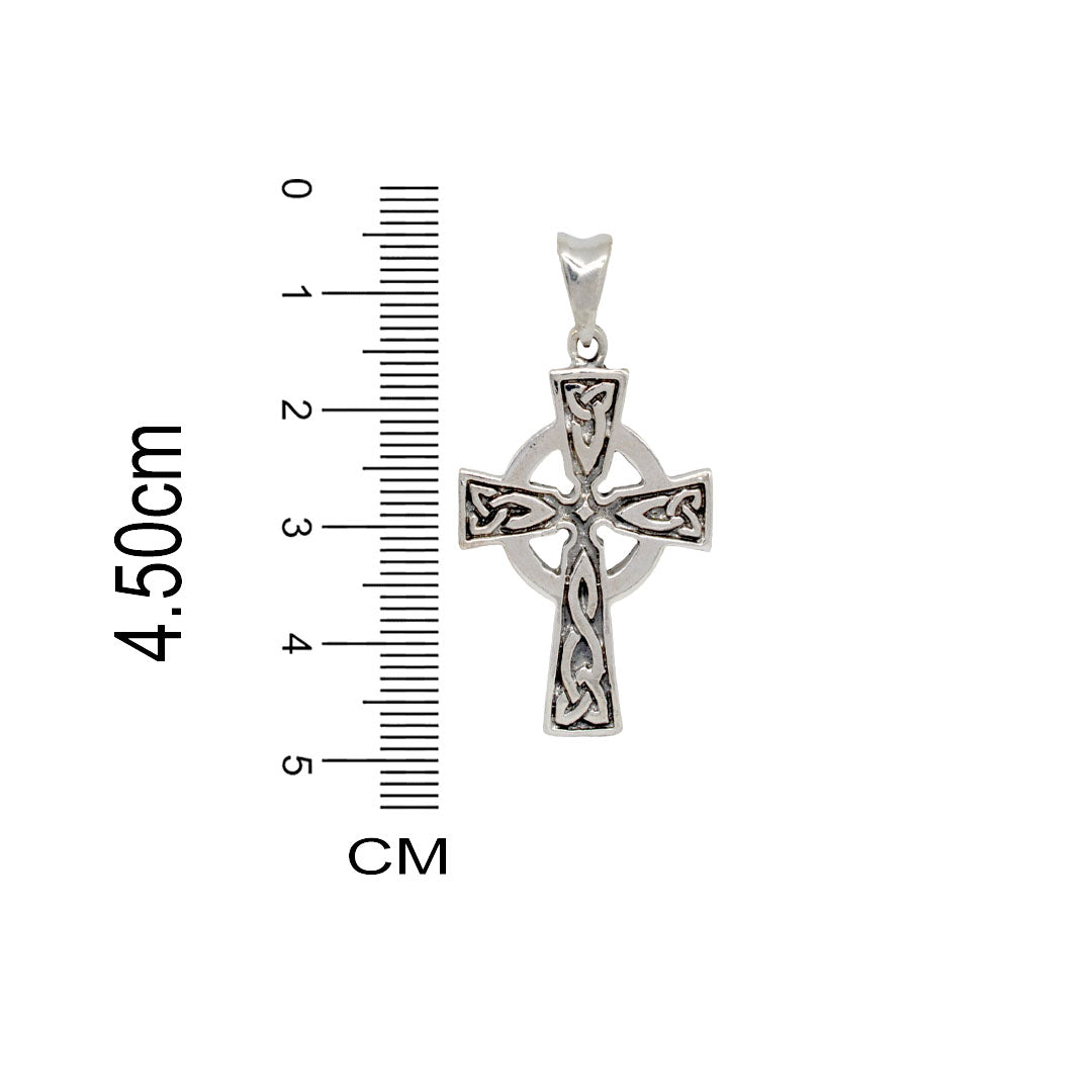 Azita 925 Sterling Silver Christian Cross Pendant for Men and Women | Cross Pendant-1 | Without Chain | with Certificate of Authenticity and BIS Hallmark.