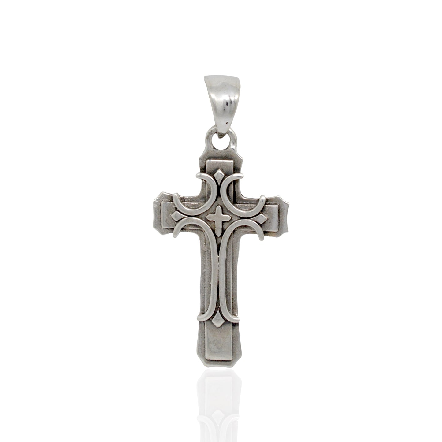 Azita 925 Sterling Silver Christian Cross Pendant for Men and Women | Cross Pendant-2 | Without Chain | with Certificate of Authenticity and BIS Hallmark.