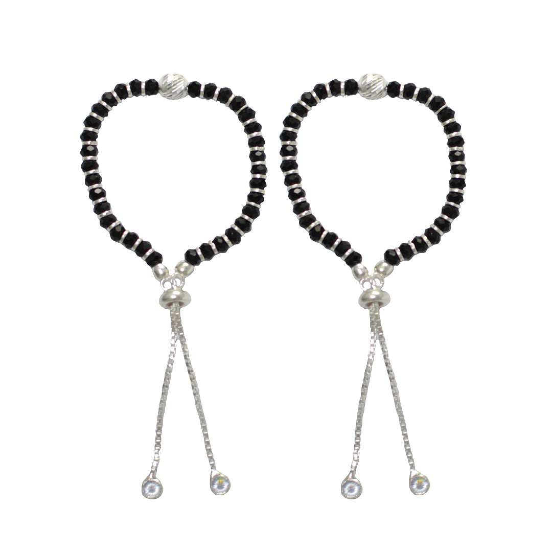 Azita 925 Sterling Silver Unisex Kid Simple ball Nazariya with Certificate Of Authenticity and 925 Hallmark.