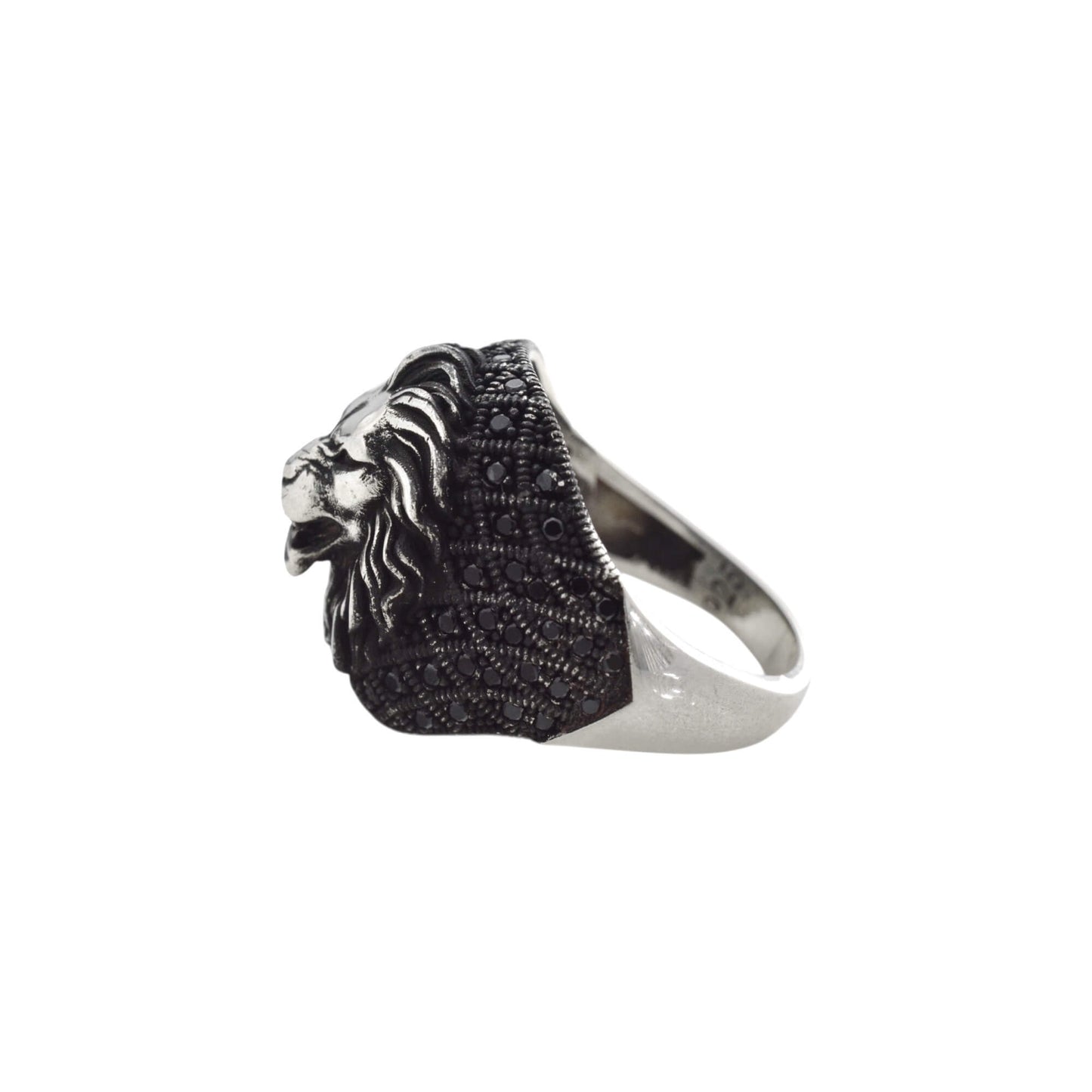 Azita 925 Sterling Silver Lion Turkish Ring for Men and Boys with Certificate of Authenticity and BIS Hallmark.