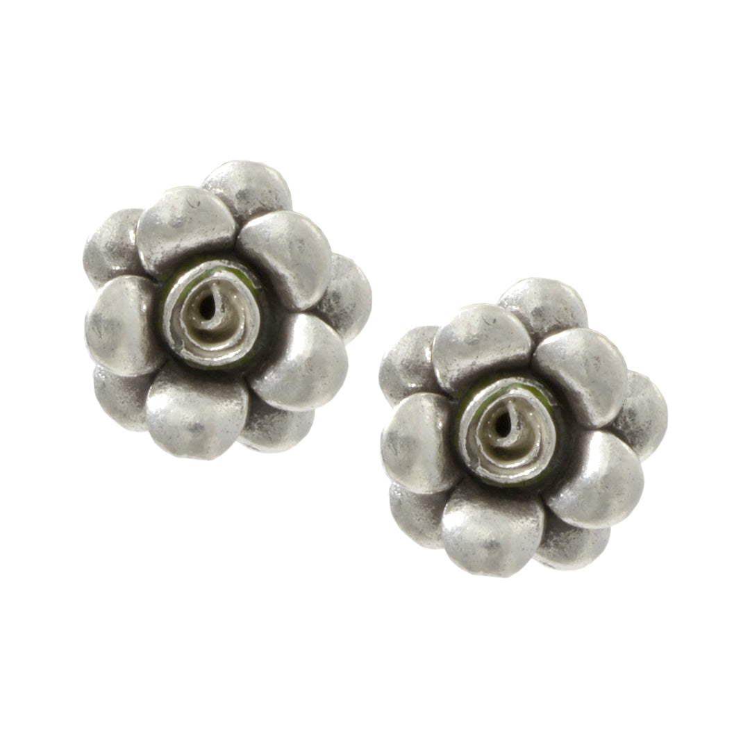 Azita 925 Sterling Silver Studs Earrings for Women and Girls with Certificate of Authenticity | Flower Stud|