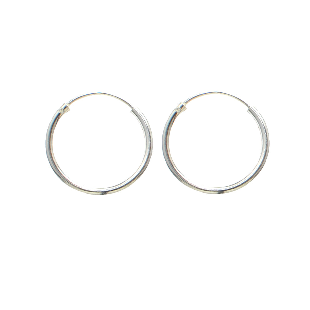 Azita 925 Sterling Silver Hoop Earrings for Women and Girls with Certificate of Authenticity and 925 Stamp |Medium Size Bali|
