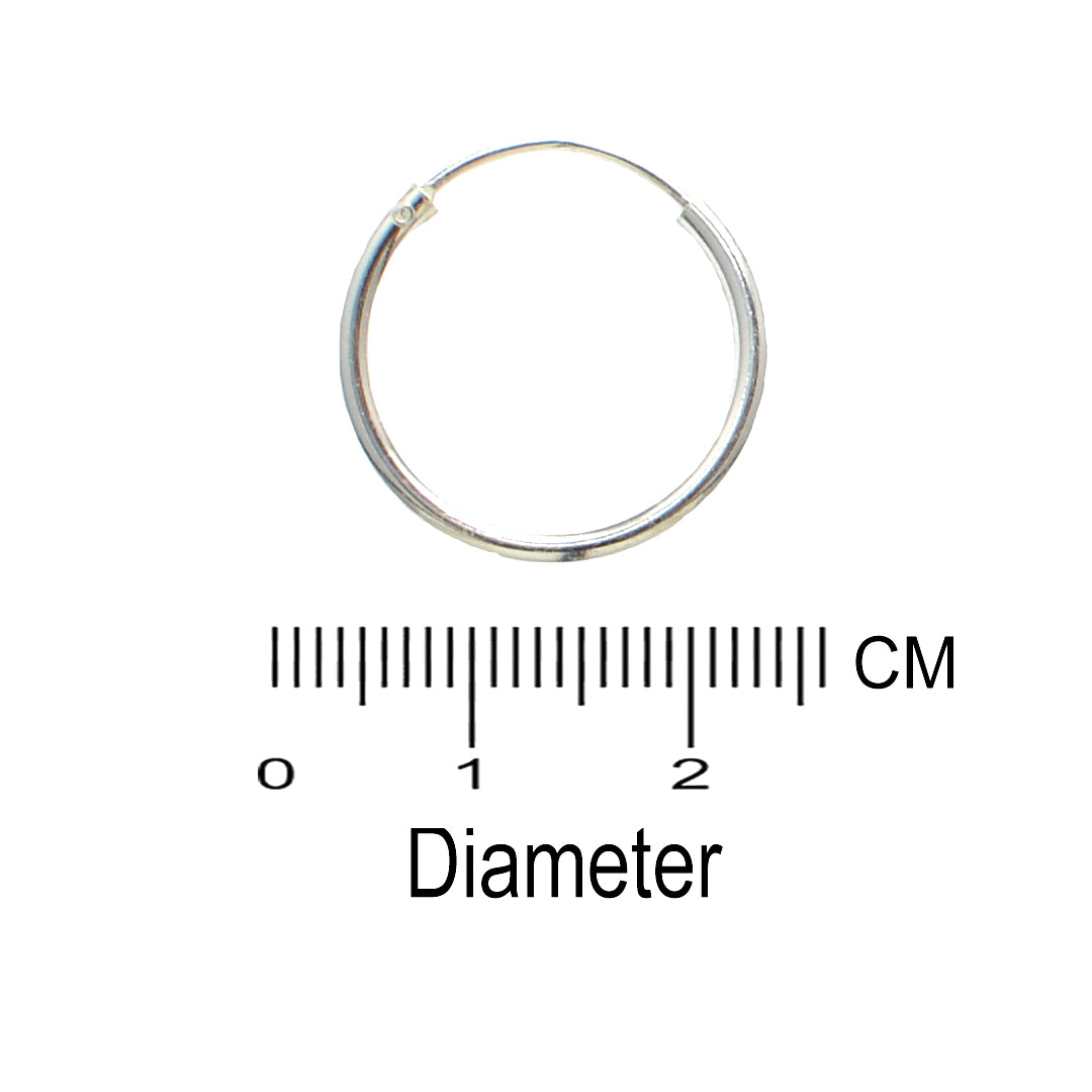 Azita 925 Sterling Silver Hoop Earrings for Women and Girls with Certificate of Authenticity and 925 Stamp |Medium Size Bali|