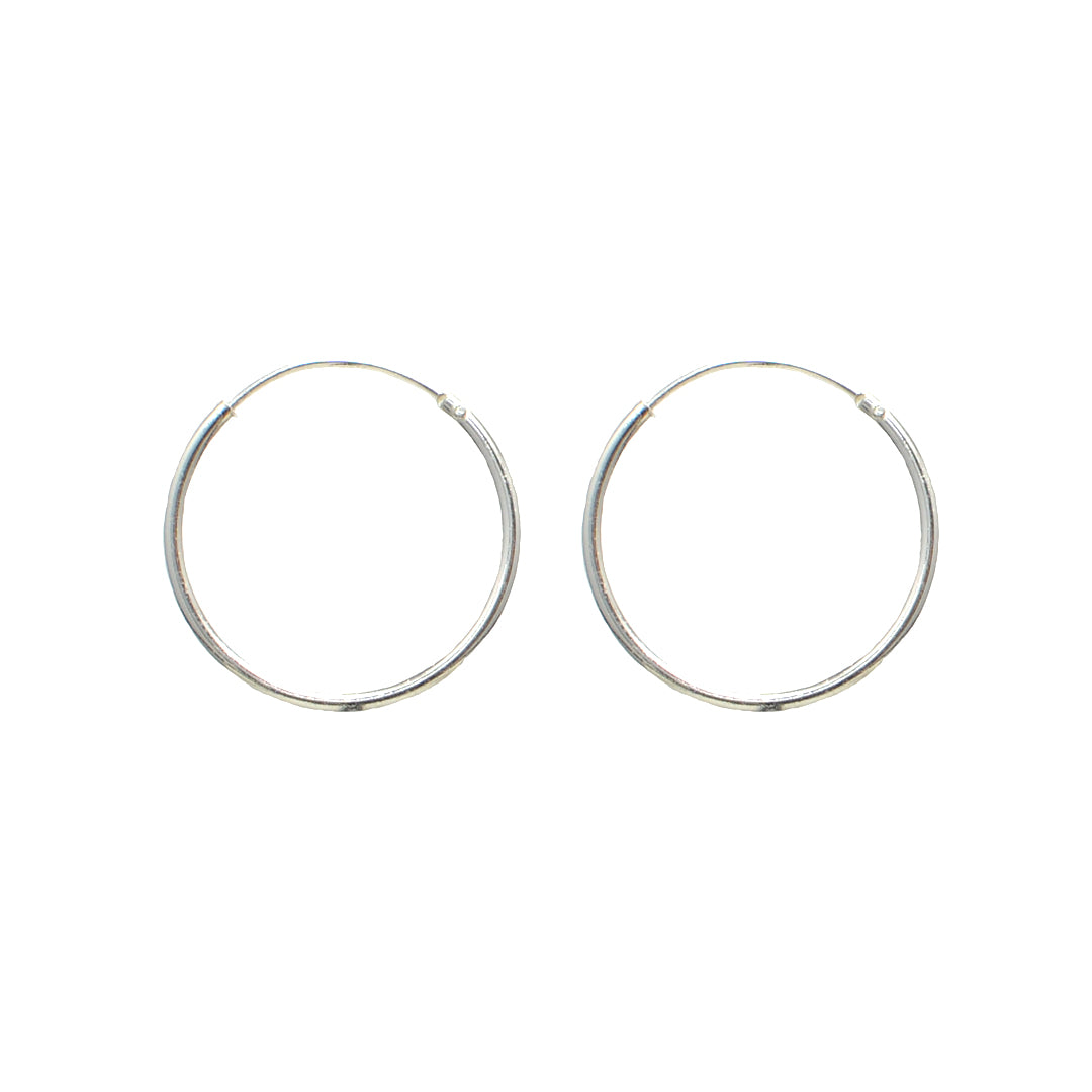 Azita 925 Sterling Silver Hoop Earrings for Women and Girls with Certificate Of Authenticity and 925 Stamp |Large Bali|