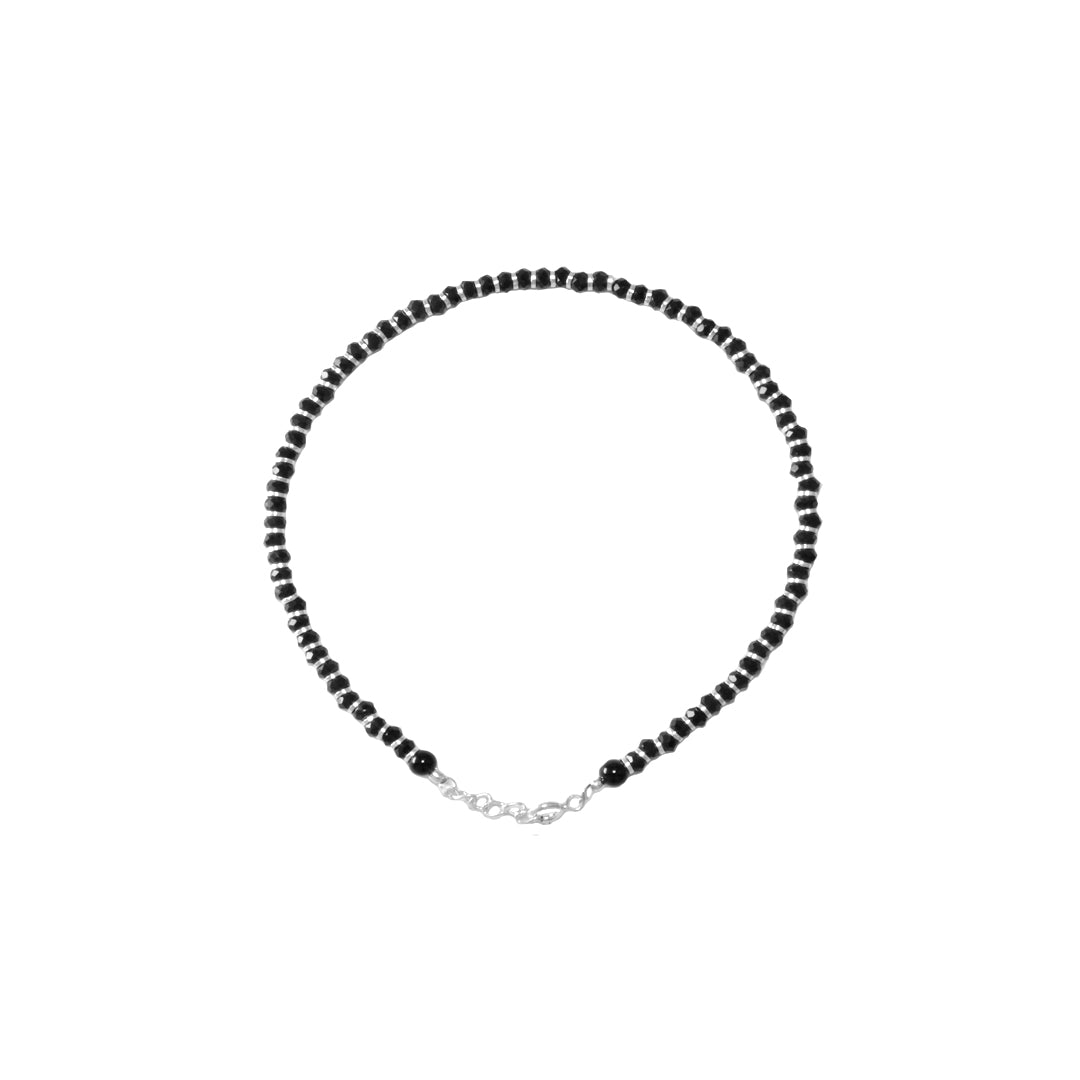 Azita 925 Sterling Silver Nazariya Anklet/Payal for Women and Girls with Certificate Of Authenticity and 925 Stamp.| Single Anklet |