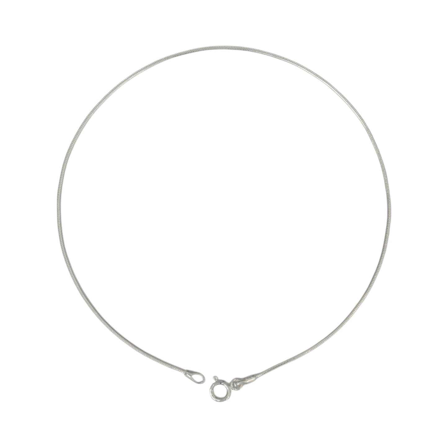 Azita 925 Sterling Silver Plain Sleek Anklet/Payal For Women and Girls with Certificate of Authenticity and 925 Stamp.| Single Anklet |