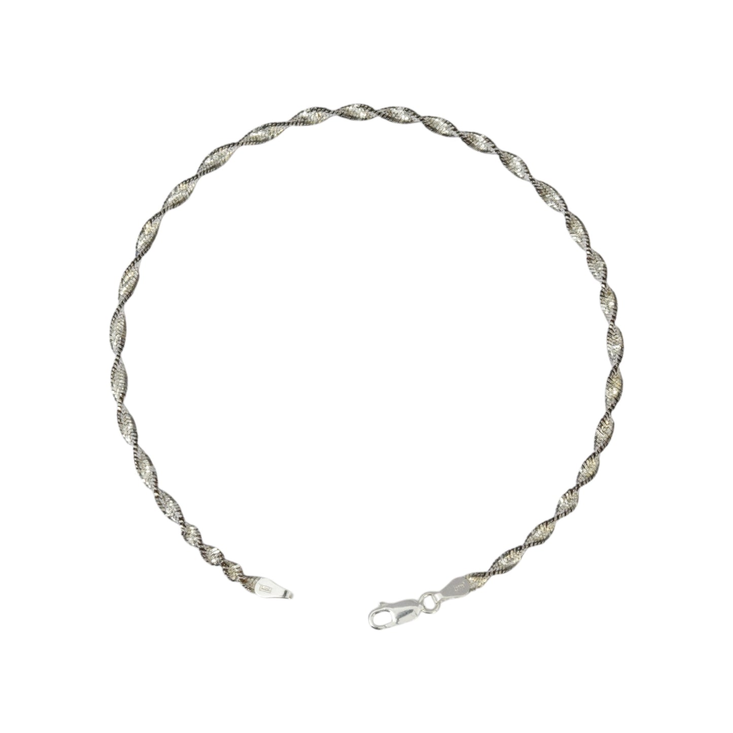 Azita 925 Sterling Silver Rope Chain Sleek Anklet/Payal For Women and Girls with Certificate of Authenticity and 925 Stamp.| Single Anklet |