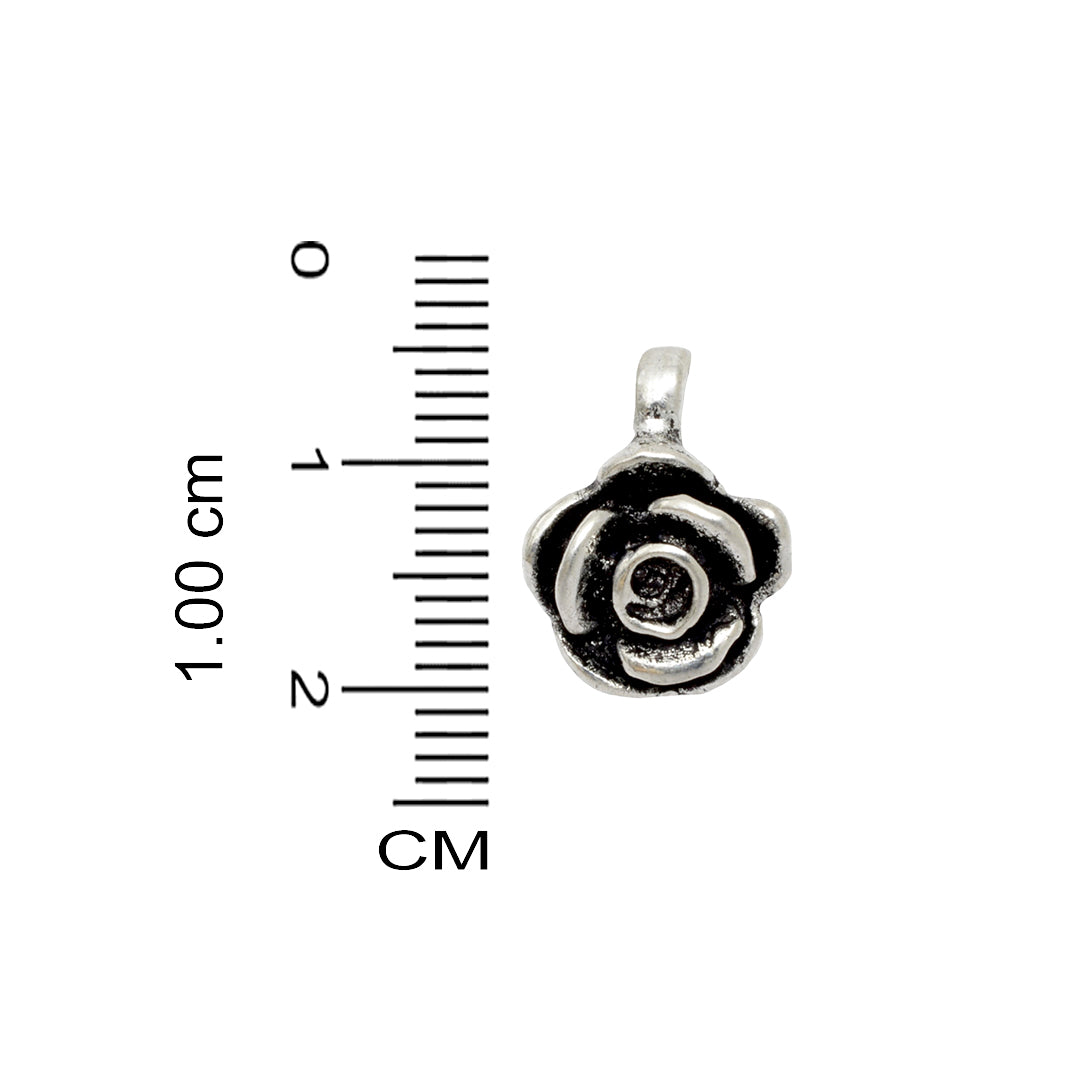 Azita 925 Sterling Silver Nose Pins/Rings/Studs for Women and Girls with Certificate of Authenticity| Clip on Rose Nose Pin |