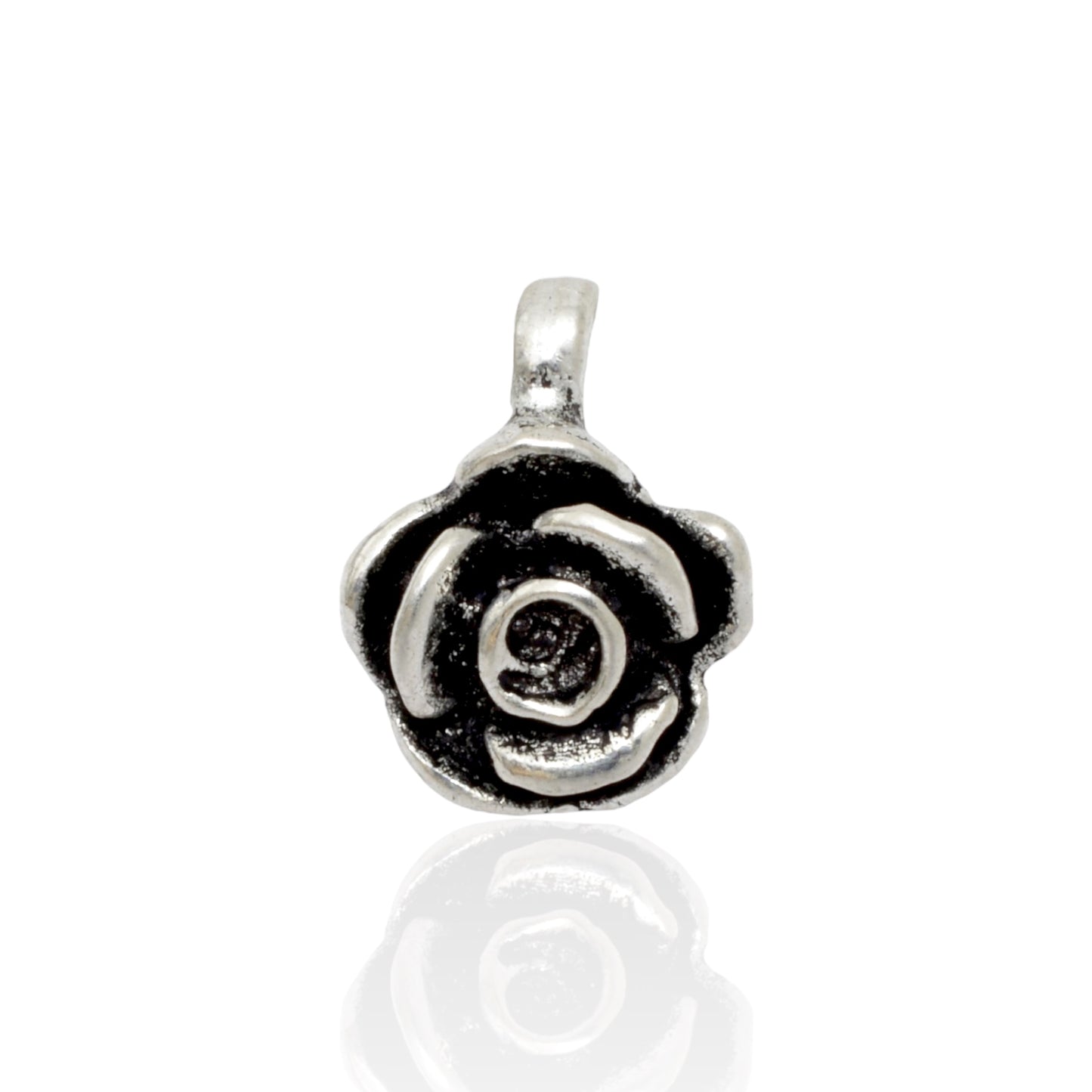 Azita 925 Sterling Silver Nose Pins/Rings/Studs for Women and Girls with Certificate of Authenticity| Clip on Rose Nose Pin |
