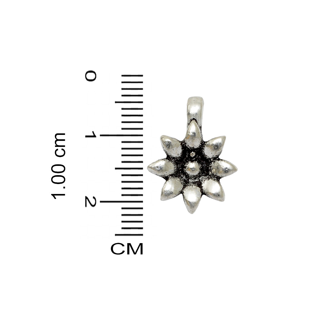 Azita 925 Sterling Silver Nose Pins/Rings/Studs for Women and Girls with Certificate of Authenticity| Clip on Flower Nose Pin |