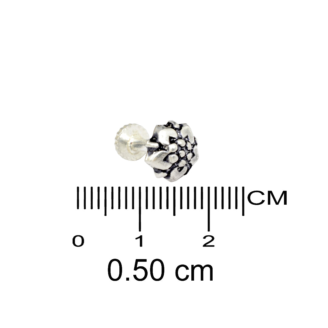 Azita 925 Sterling Silver Women Nose Pin with Certificate of Authenticity and Hallmark. (Bohemian 17)