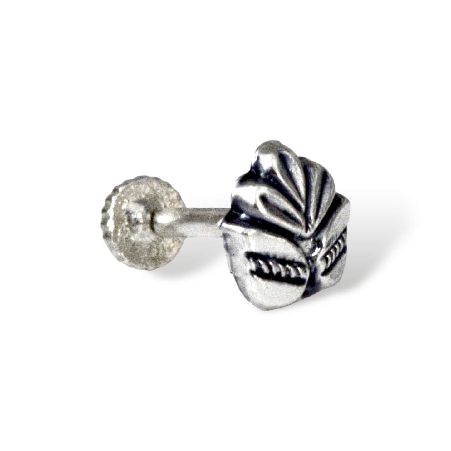 Azita 925 Sterling Silver Women Nose Pin with Certificate of Authenticity and Hallmark. (Bohemian 26)