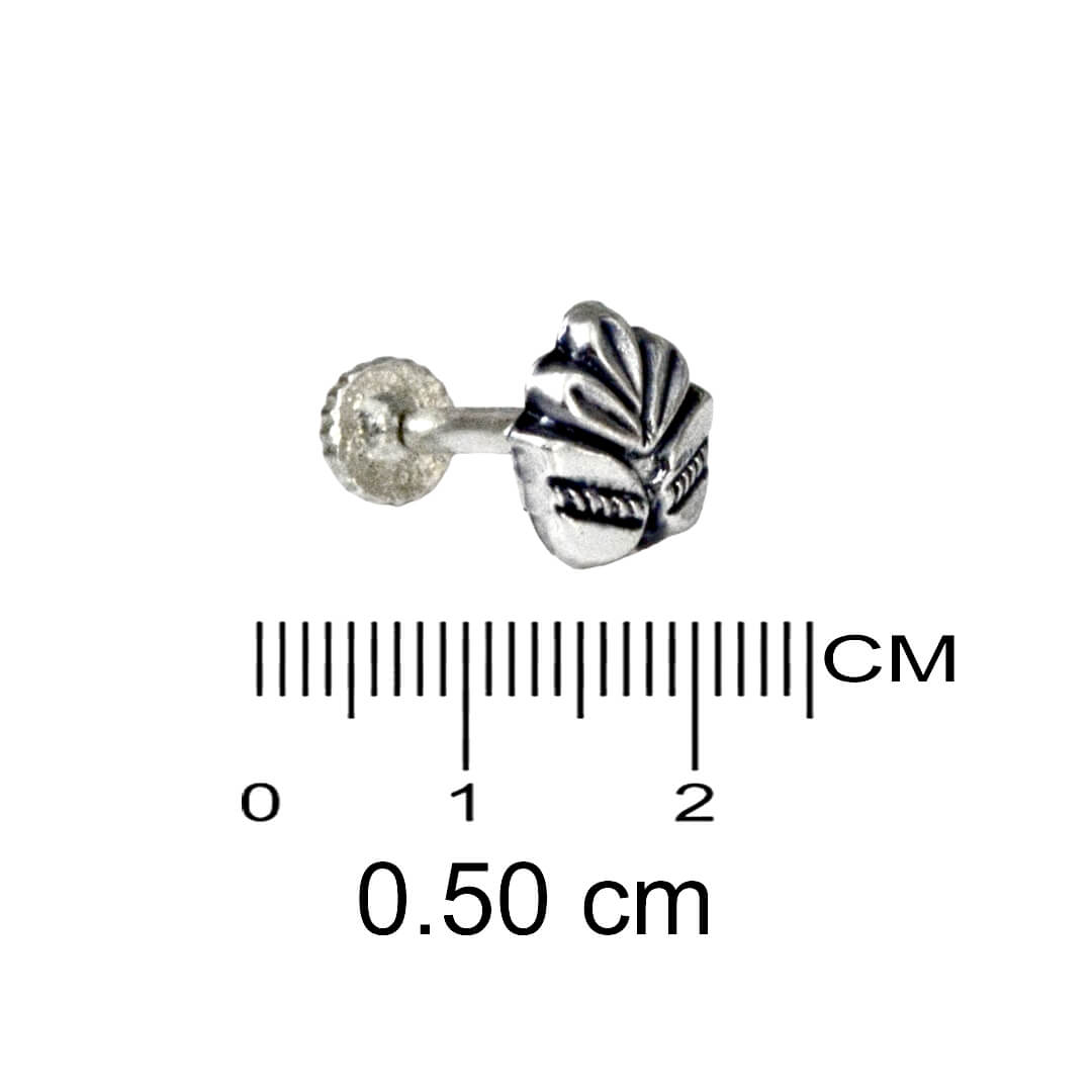 Azita 925 Sterling Silver Women Nose Pin with Certificate of Authenticity and Hallmark. (Bohemian 26)