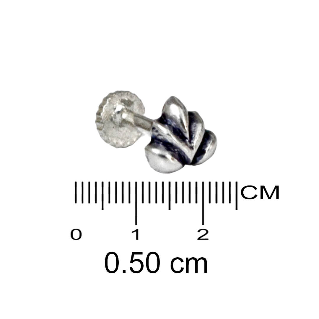 Azita 925 Sterling Silver Women Nose Pin with Certificate of Authenticity and Hallmark. (Bohemian 29)