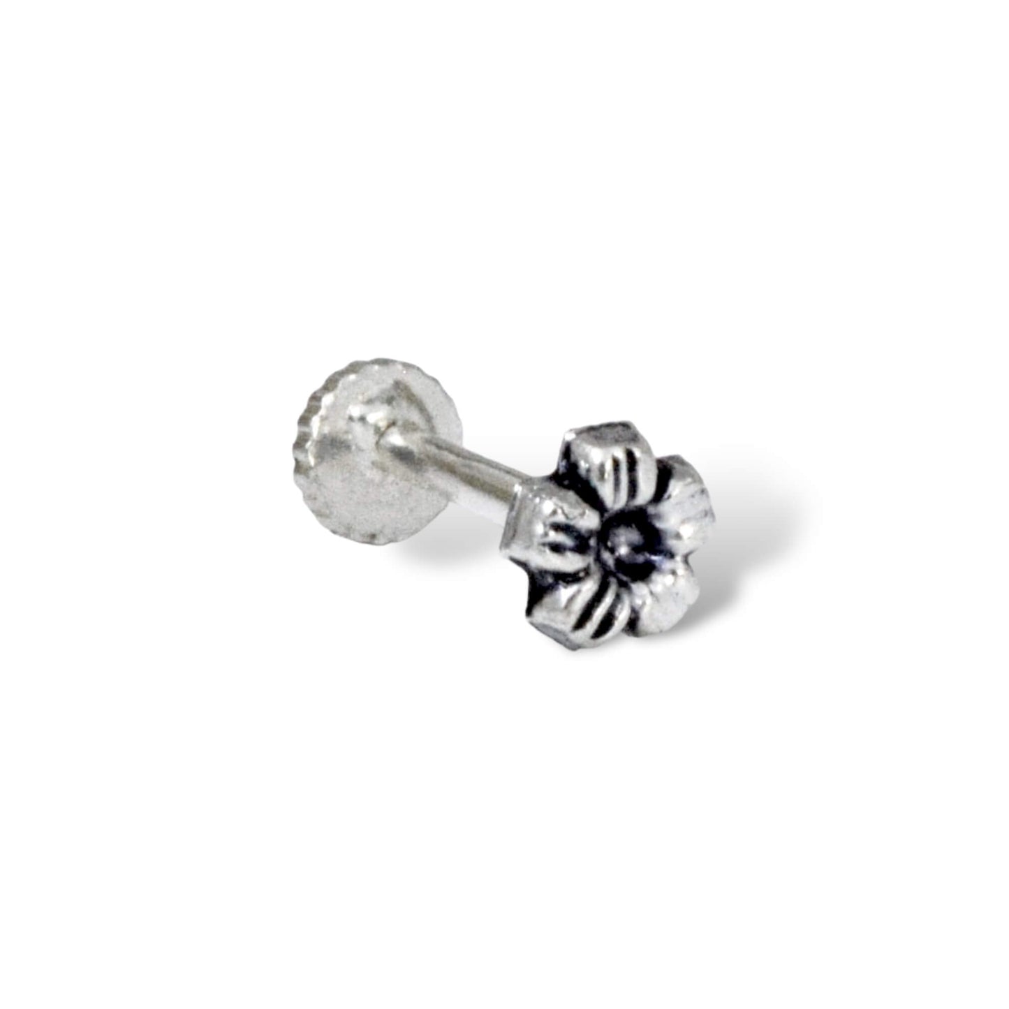 Azita 925 Sterling Silver Women Nose Pin with Certificate of Authenticity and Hallmark. (Bohemian 36)