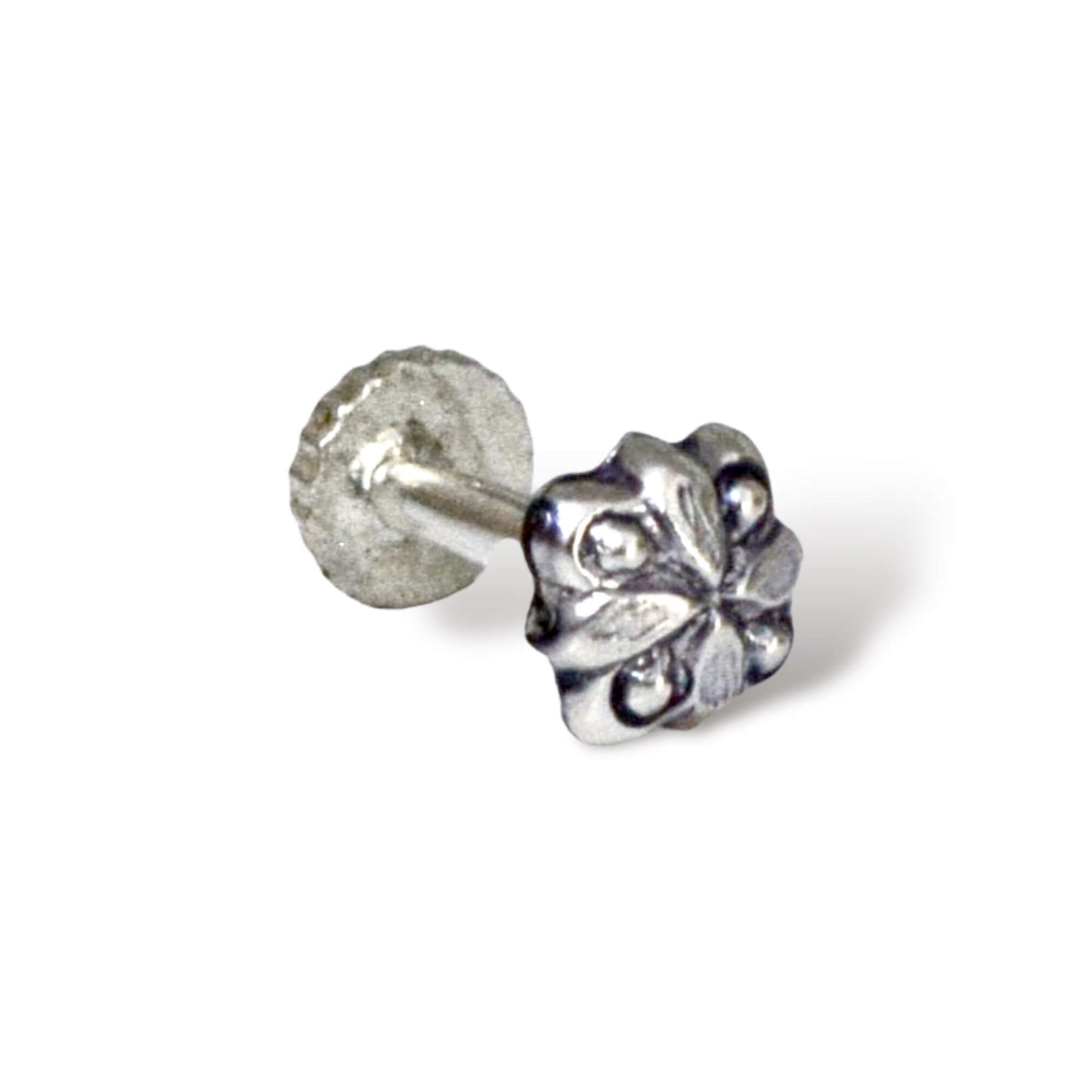 Azita 925 Sterling Silver Women Nose Pin with Certificate of Authenticity and Hallmark. (Bohemian 38)