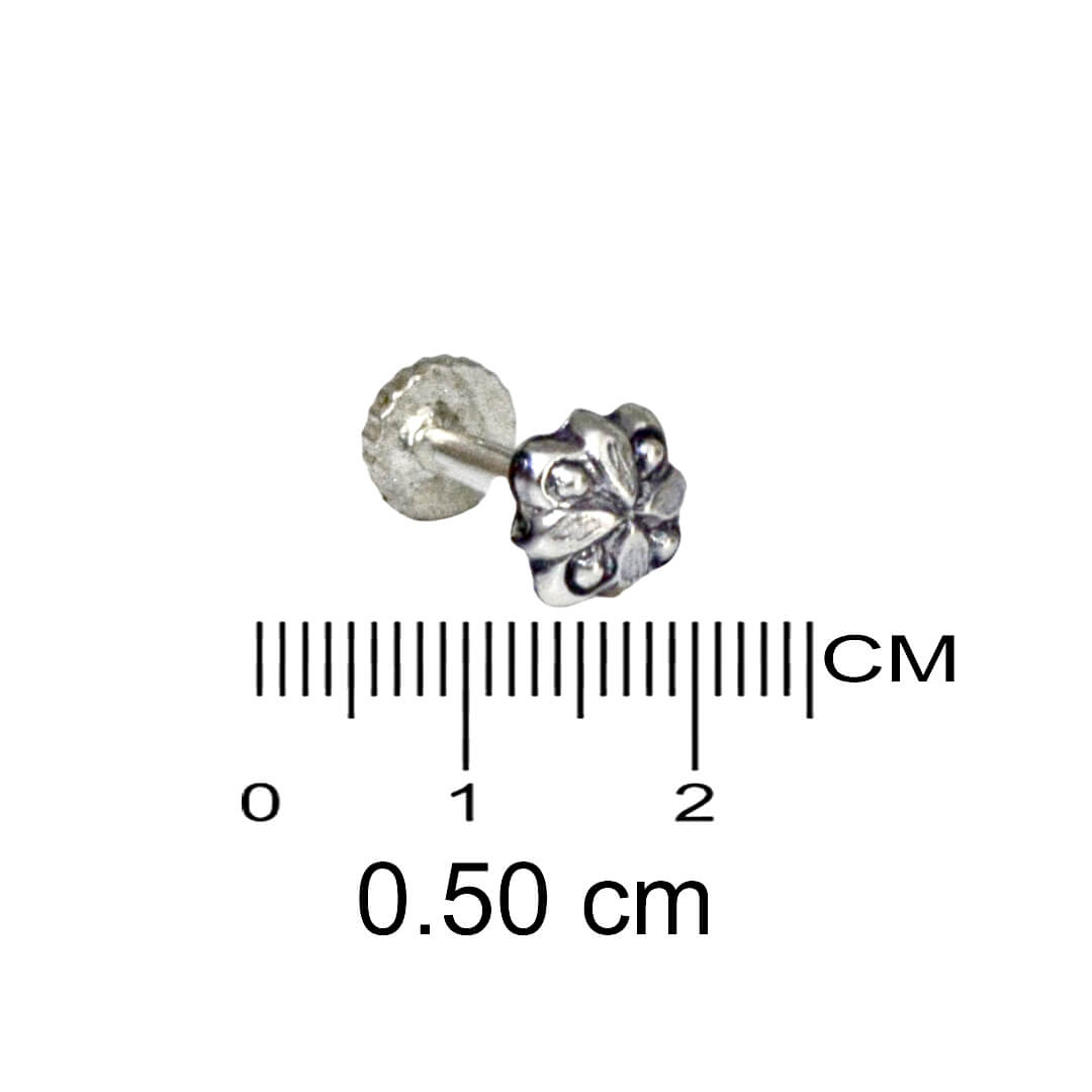Azita 925 Sterling Silver Women Nose Pin with Certificate of Authenticity and Hallmark. (Bohemian 38)