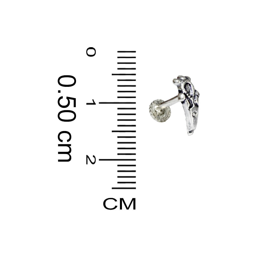 Azita 925 Sterling Silver Women Nose Pin with Certificate of Authenticity and Hallmark. (Bohemian 41)