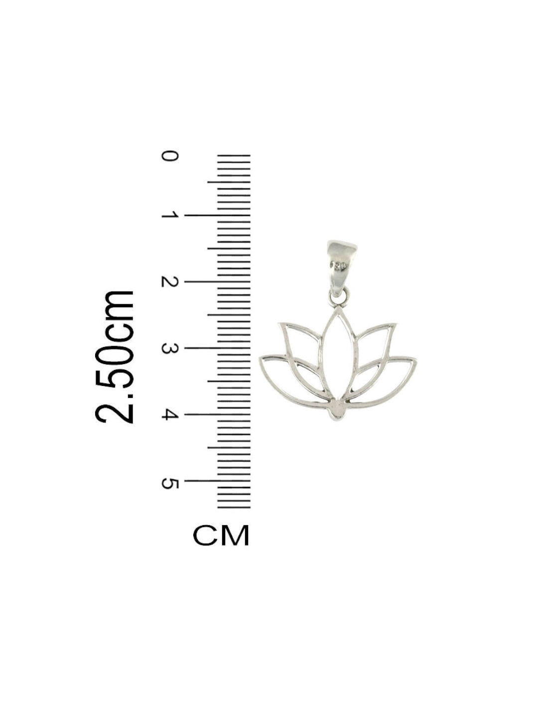 Azita 925 Sterling Silver Lotus Pendant for Women and Girls without chain with Certificate of Authenticity and BIS Hallmark.
