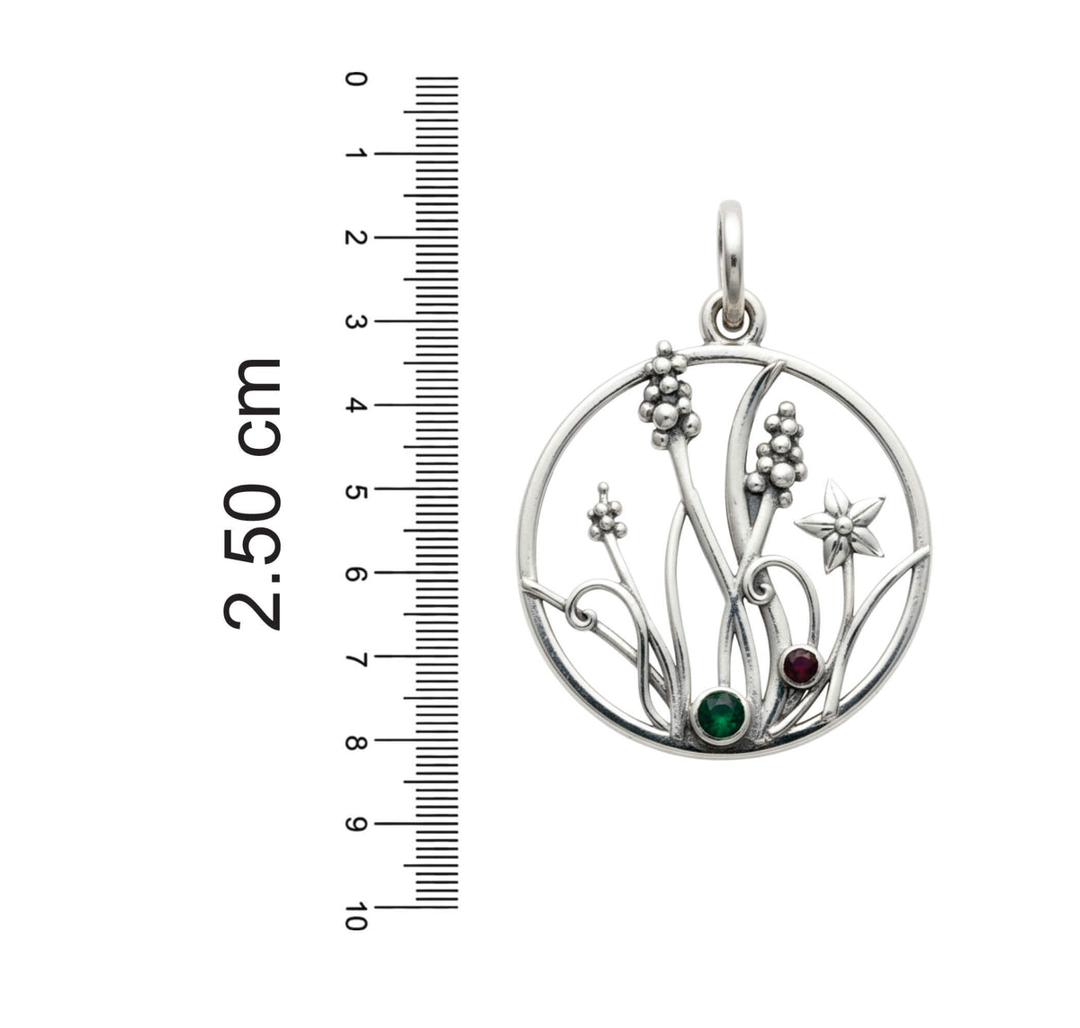 Azita 925 Sterling Silver Floral Pendant for Women and Girls Without Chain with Certificate of Authenticity and BIS Hallmark.