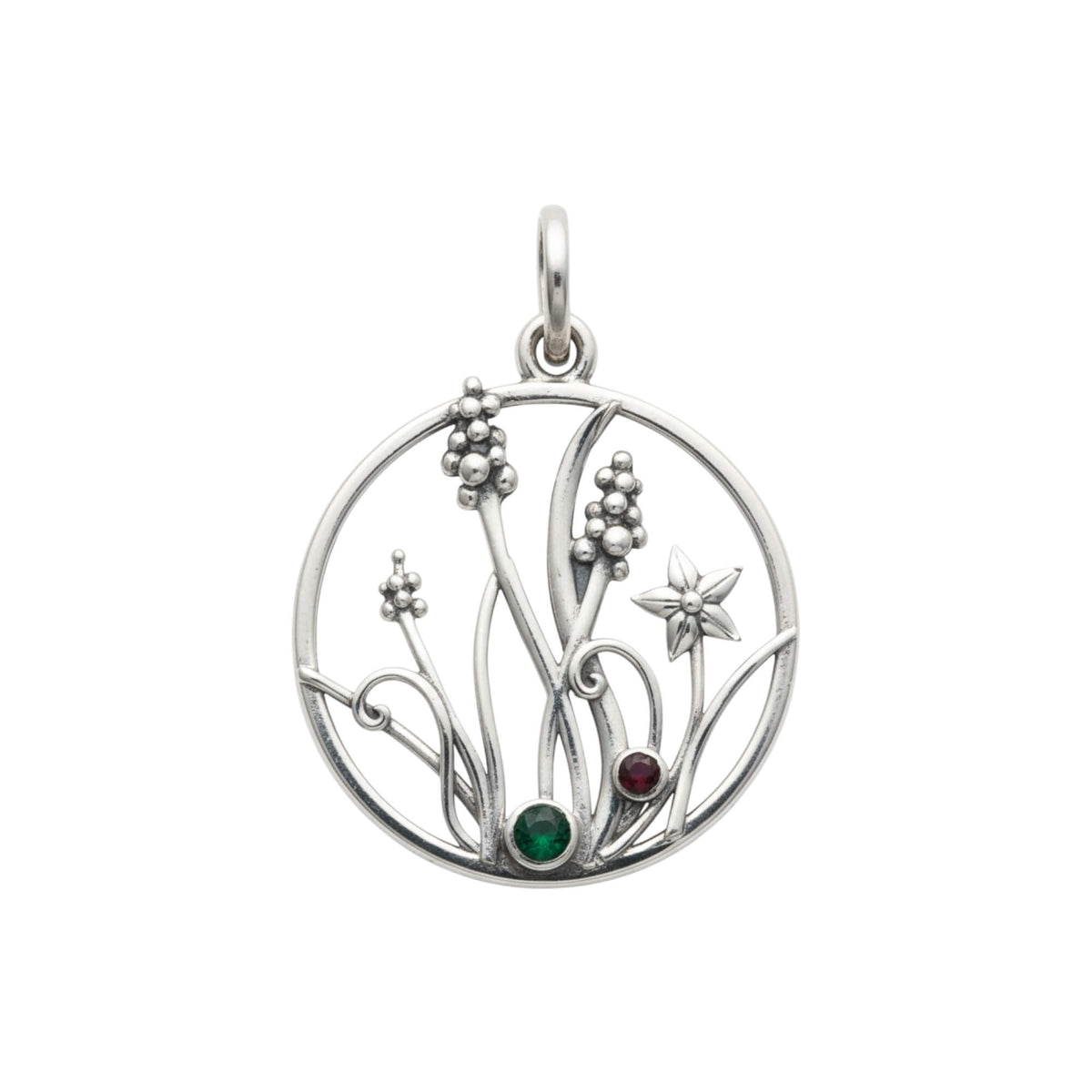 Azita 925 Sterling Silver Floral Pendant for Women and Girls Without Chain with Certificate of Authenticity and BIS Hallmark.