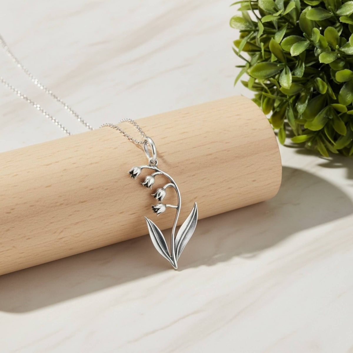 Azita 925 Sterling Silver Lily Flower Pendant for Women and Girls Without Chain with Certificate of Authenticity and BIS Hallmark.