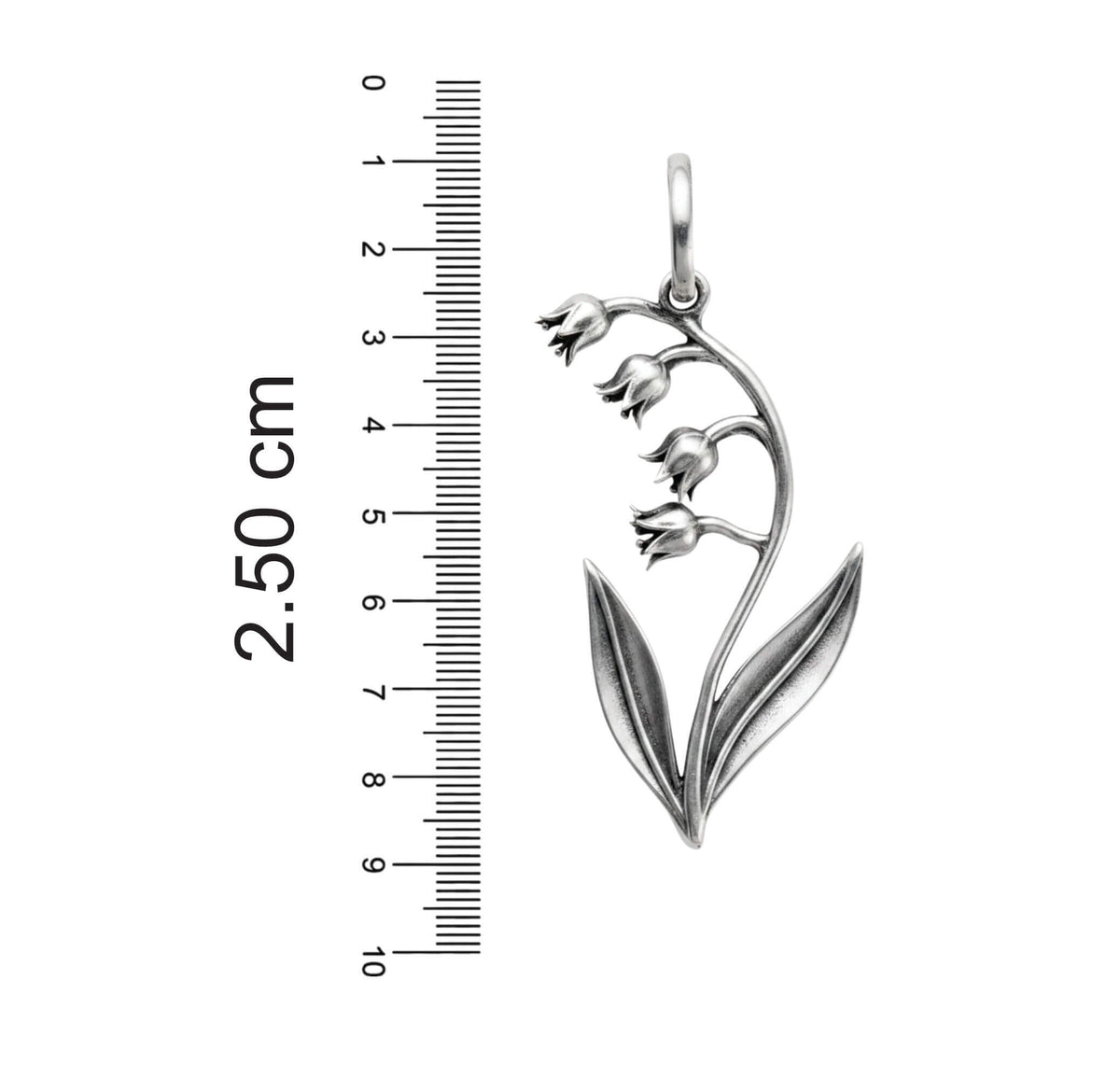 Azita 925 Sterling Silver Lily Flower Pendant for Women and Girls Without Chain with Certificate of Authenticity and BIS Hallmark.