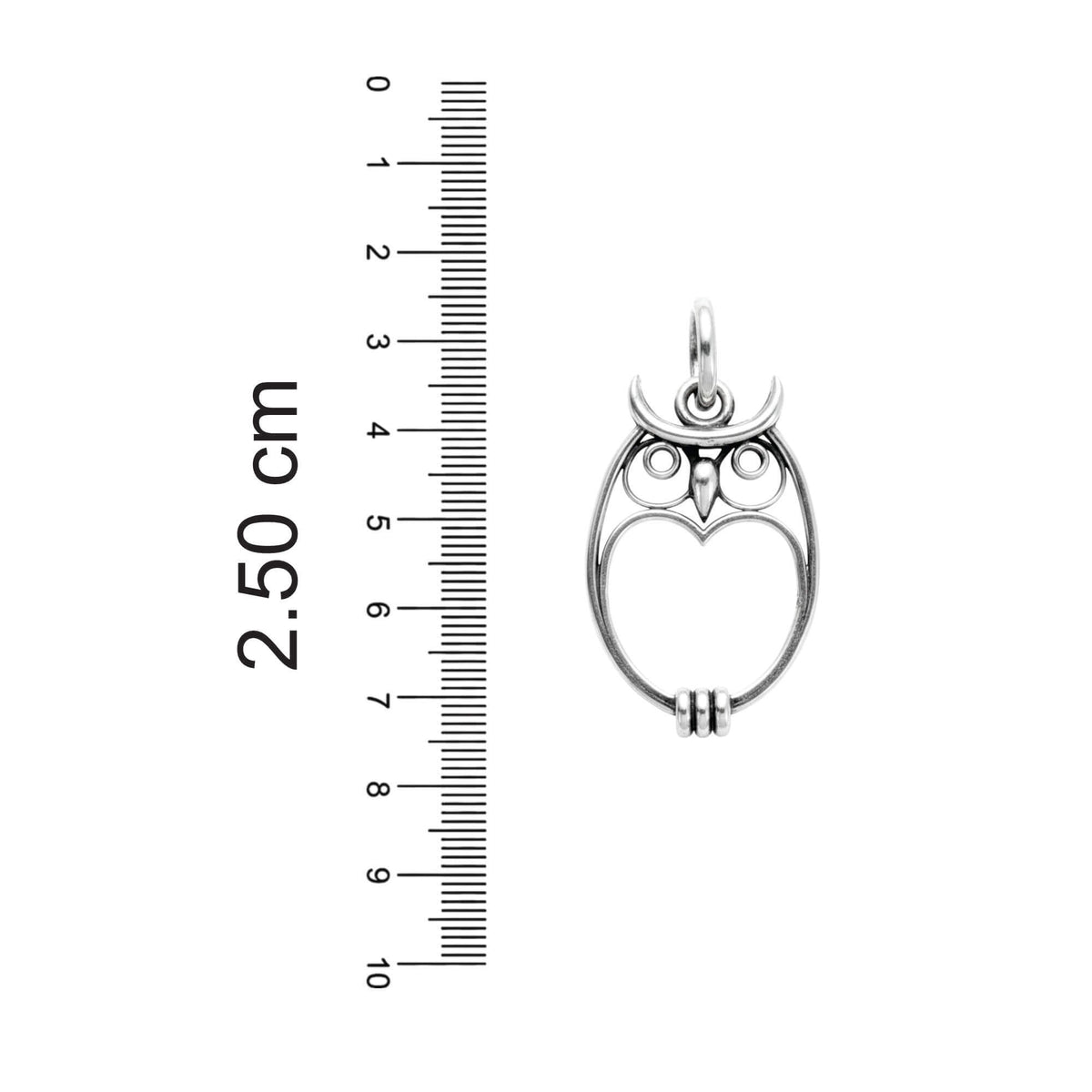 Azita 925 Sterling Silver Owl Pendant for Women and Girls Without Chain with Certificate of Authenticity and BIS Hallmark.