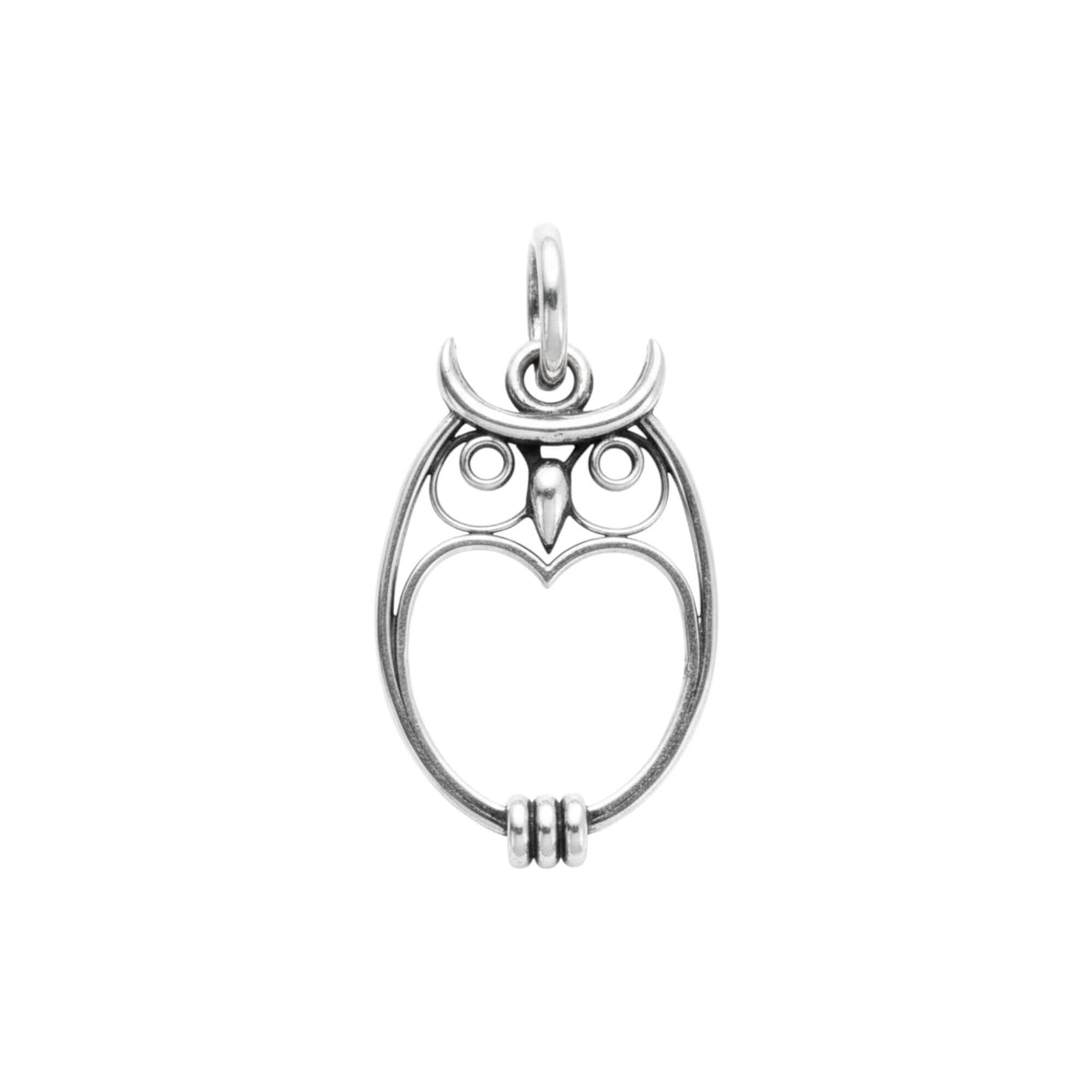 Azita 925 Sterling Silver Owl Pendant for Women and Girls Without Chain with Certificate of Authenticity and BIS Hallmark.