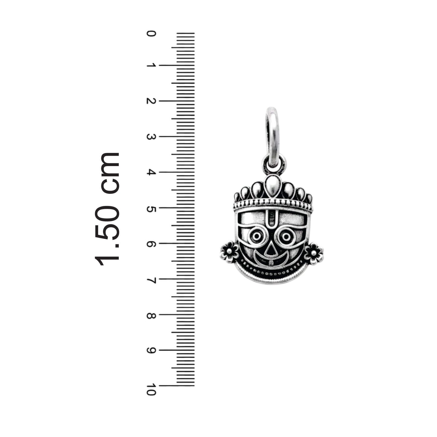 Azita 925 Sterling Silver God Krishna Pendant for Men and Women | Jagannath Ji | Without Chain with Certificate of Authenticity and BIS Hallmark.