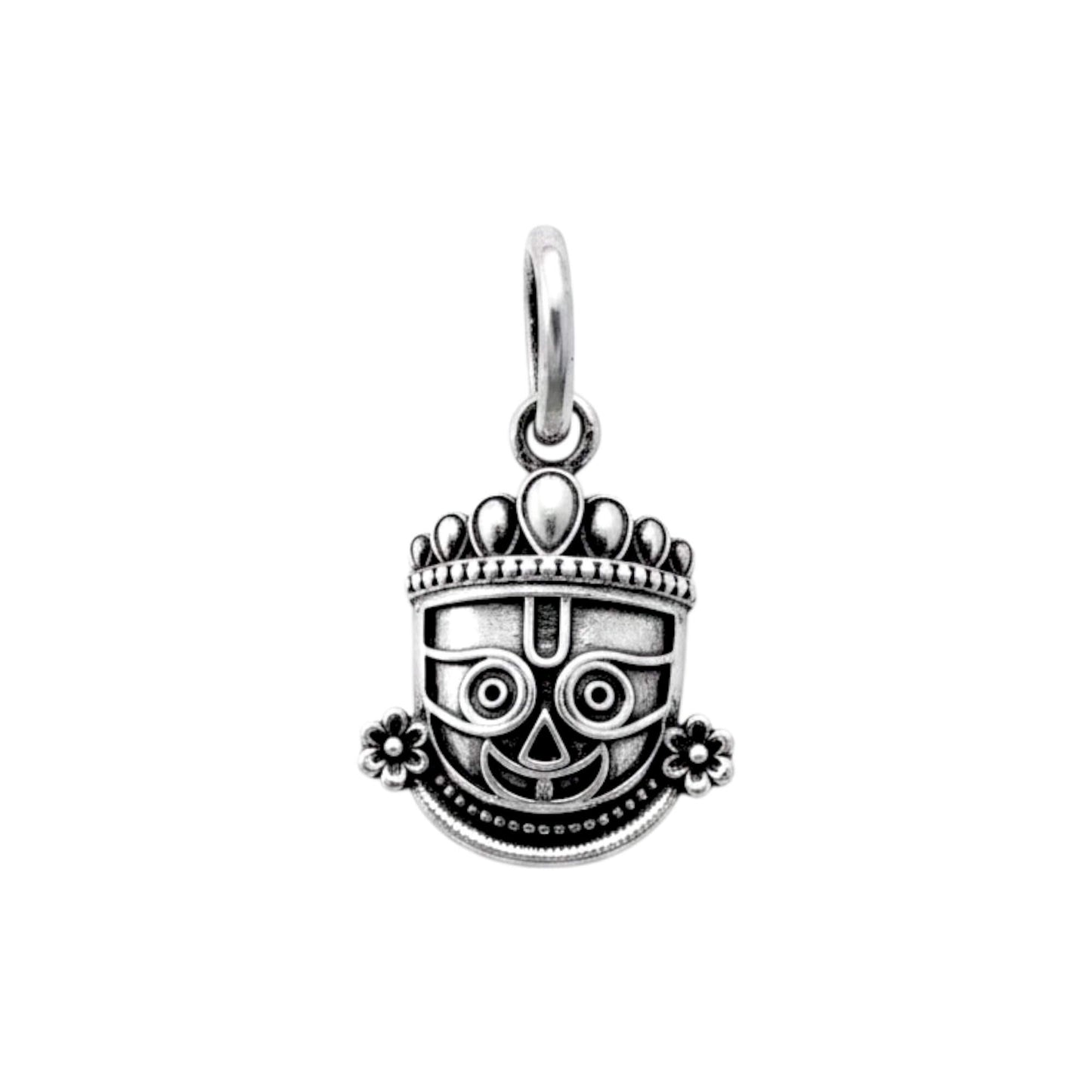 Azita 925 Sterling Silver God Krishna Pendant for Men and Women | Jagannath Ji | Without Chain with Certificate of Authenticity and BIS Hallmark.