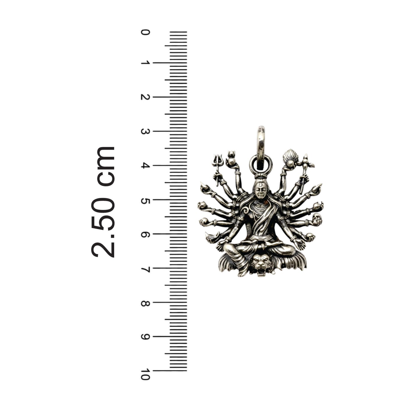 Azita 925 Sterling Silver God Shiv Pendant for Men and Women Without Chain with Certificate of Authenticity and BIS Hallmark.