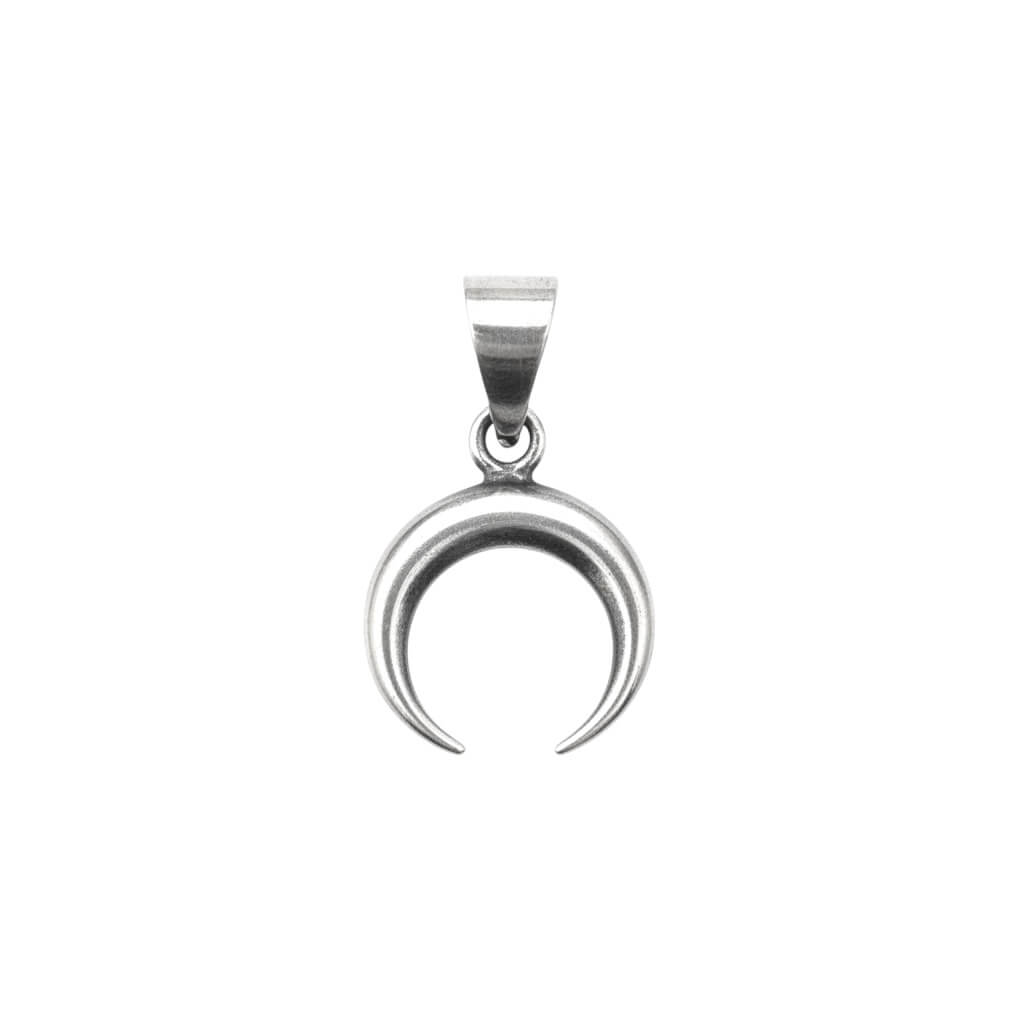 Azita 925 Sterling Silver moon pendant for Girls and Boys without chain with Certificate of Authenticity