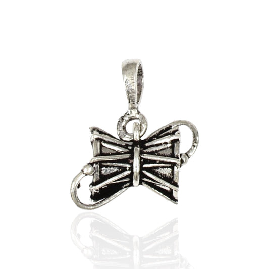 Azita 925 Sterling Silver God Shiv Damru Pendant for Men and Women without chain with Certificate of Authenticity