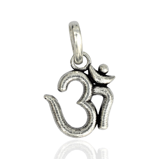 Azita 925 Sterling Silver Religious Om Pendant for Men and Women without chain with Certificate of Authenticity and 925 Stamp