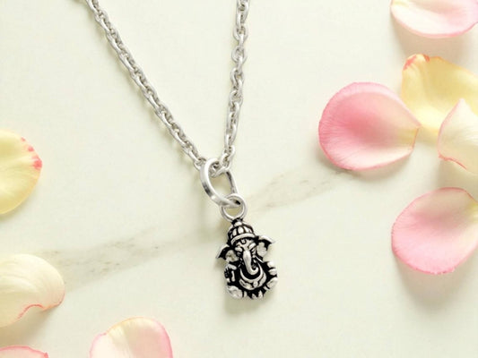 Azita 925 Sterling Silver God Ganesh Pendant for Men and Women without chain with Certificate of Authenticity and 925 Stamp